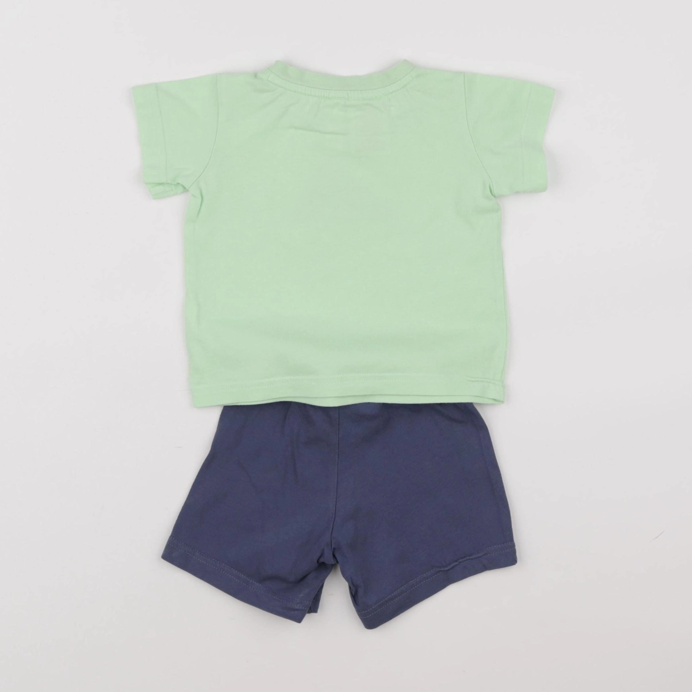 Adidas - ensemble bleu, vert - 6/9 mois