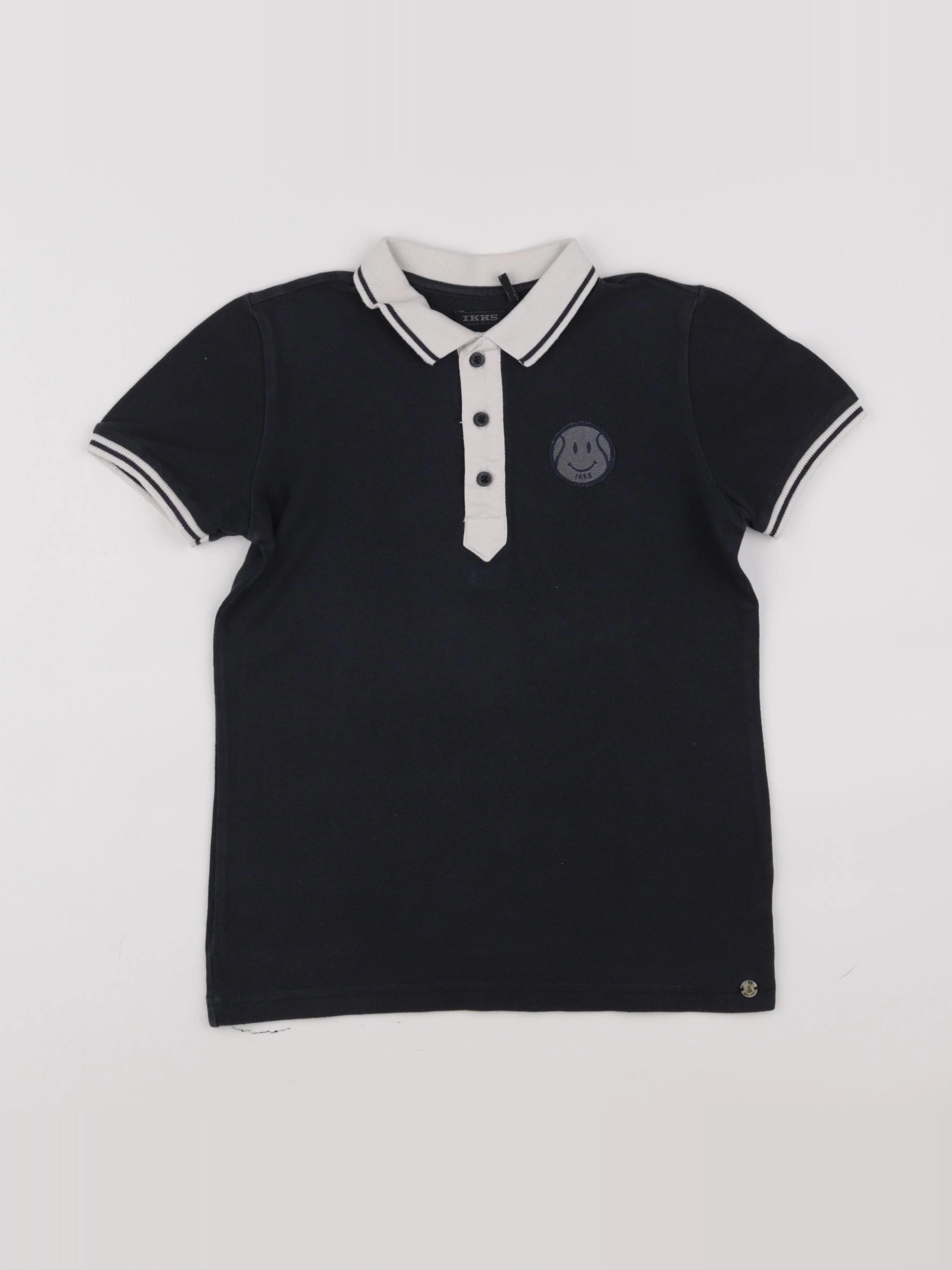 IKKS - polo imprimé au dos bleu - 8 ans