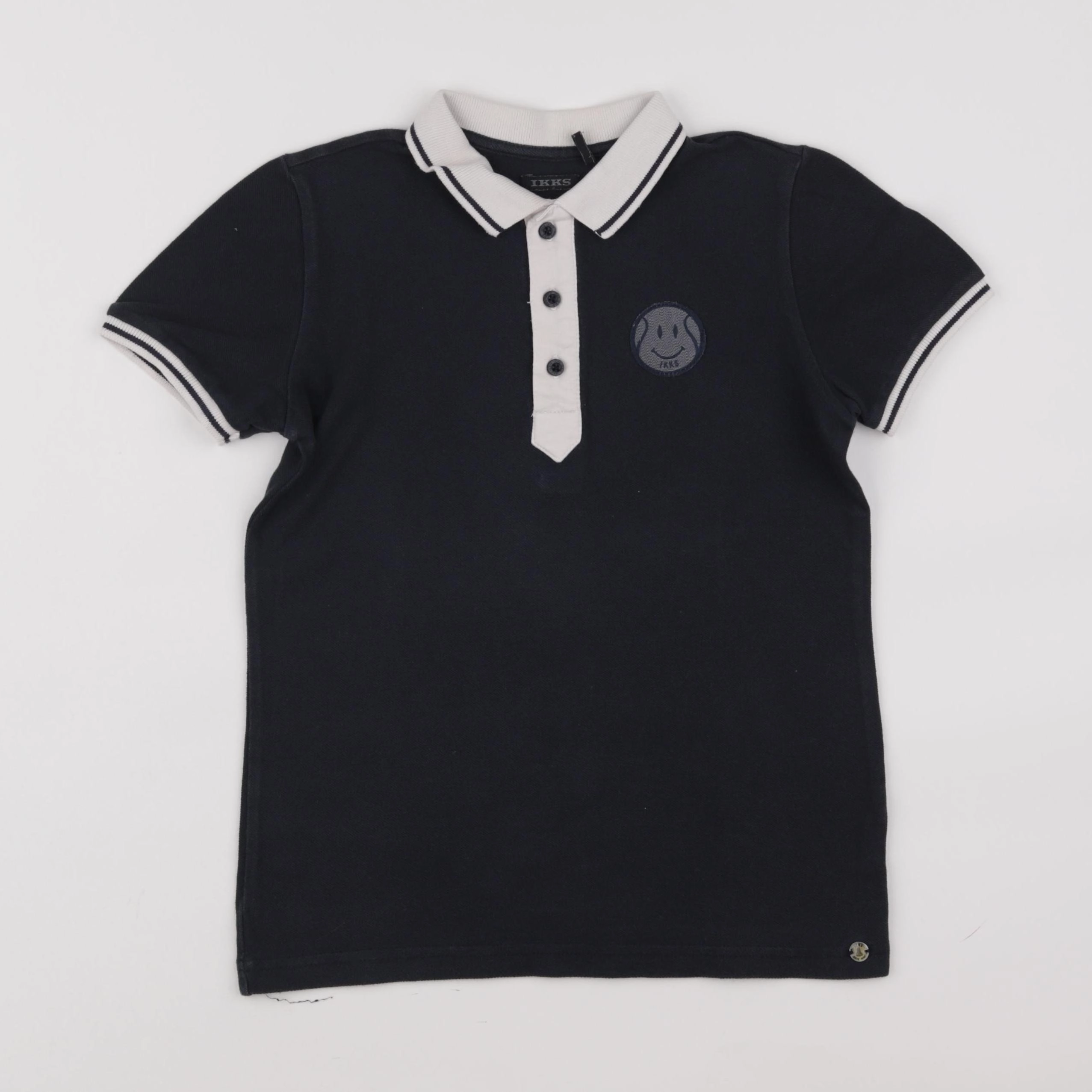 IKKS - polo imprimé au dos bleu - 8 ans