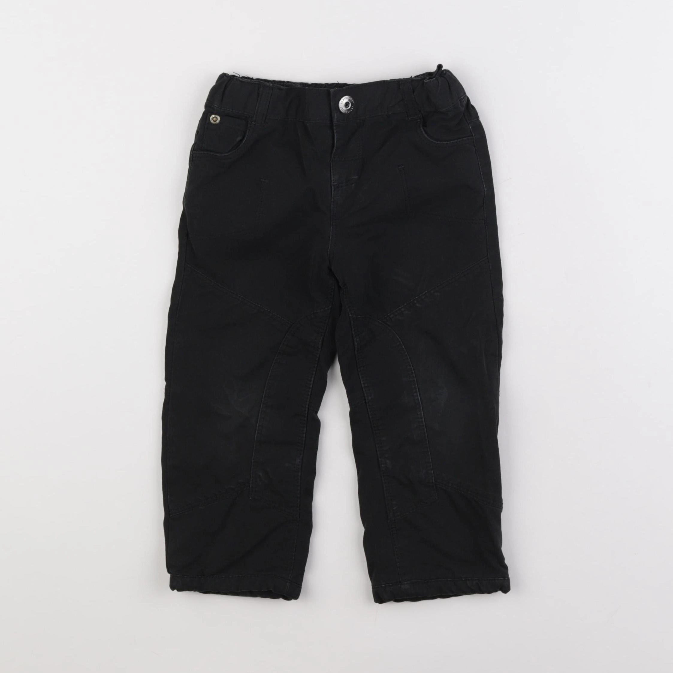 Vertbaudet - pantalon noir - 2 ans