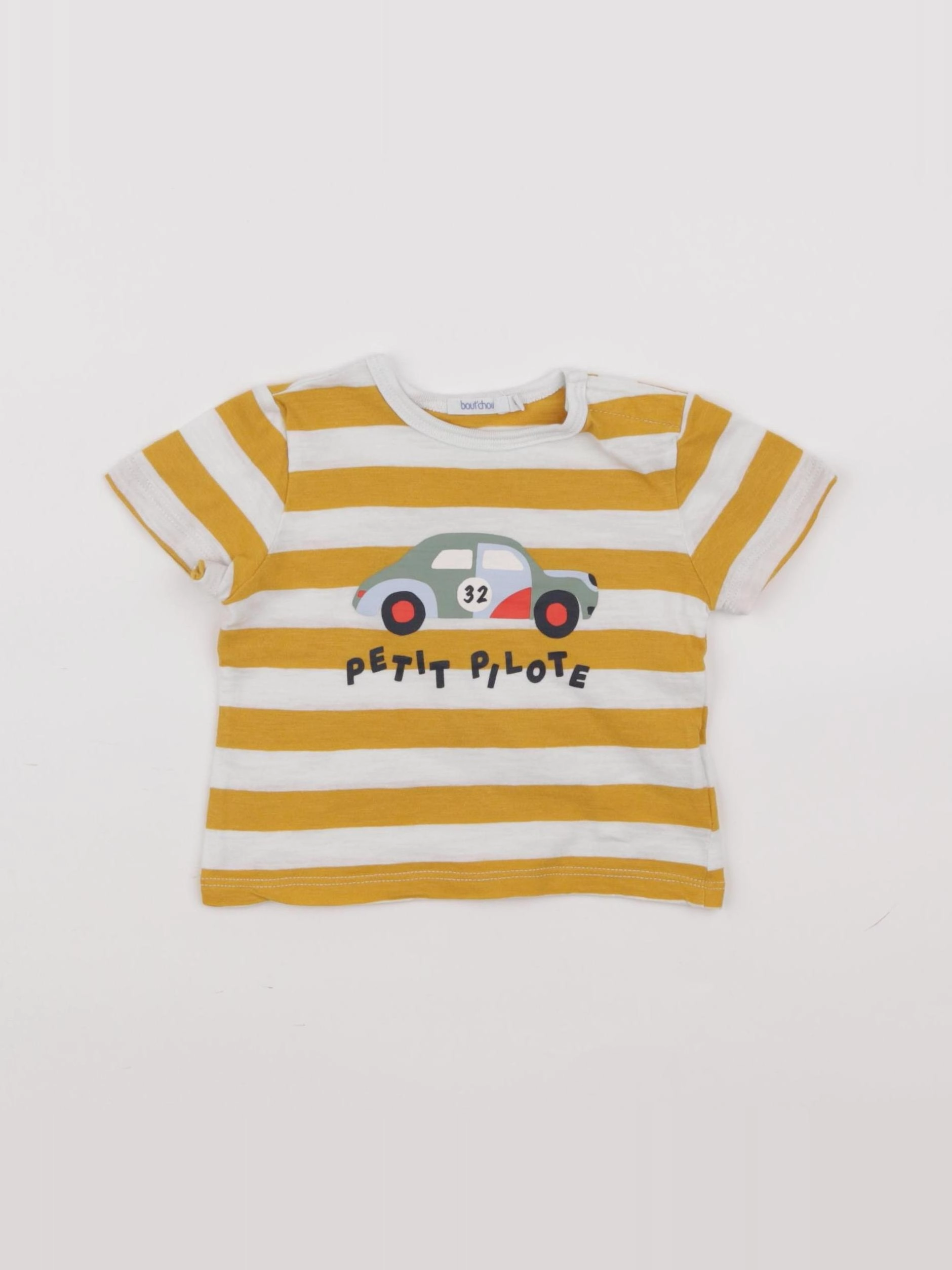 Boutchou - tee-shirt jaune - 6 mois