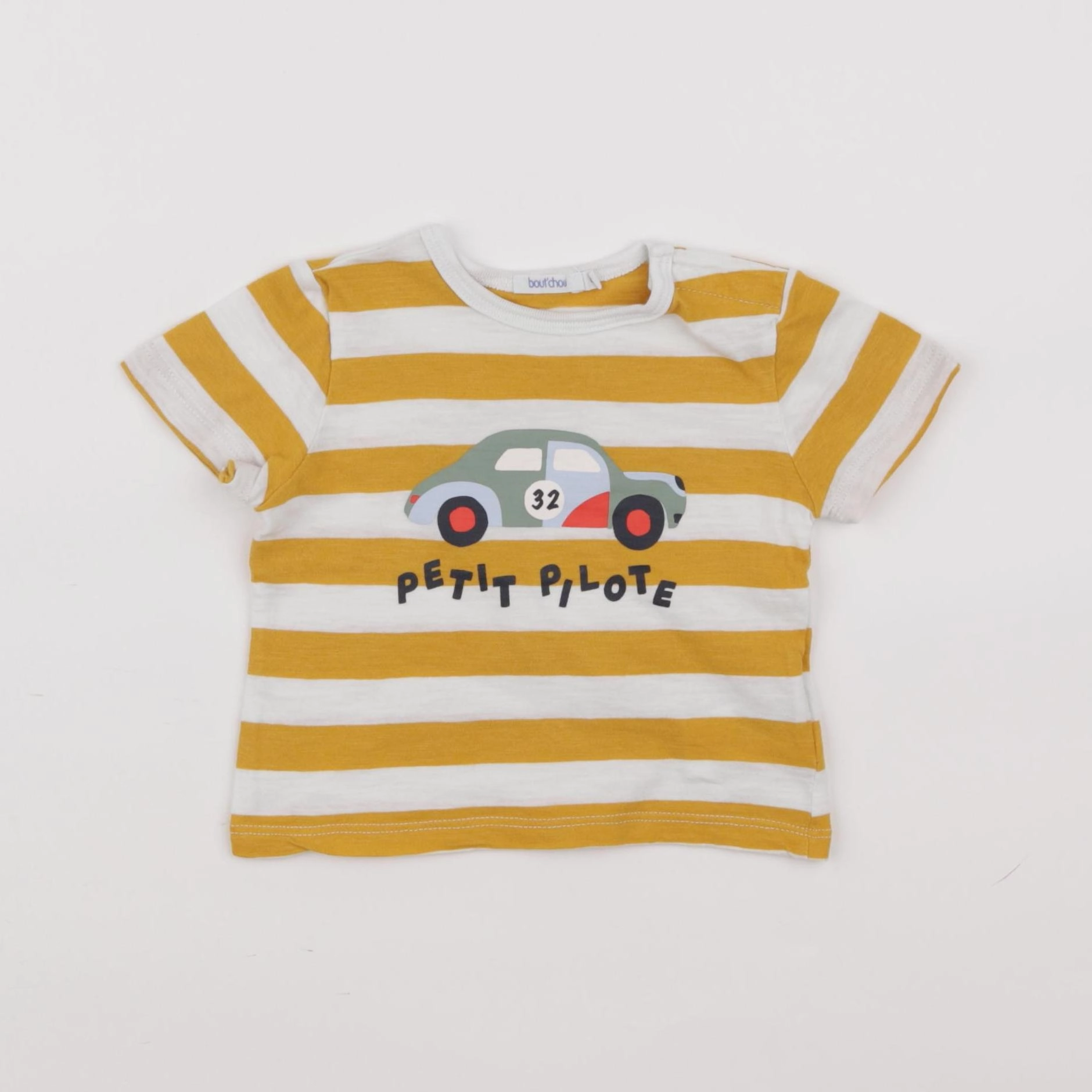 Boutchou - tee-shirt jaune - 6 mois