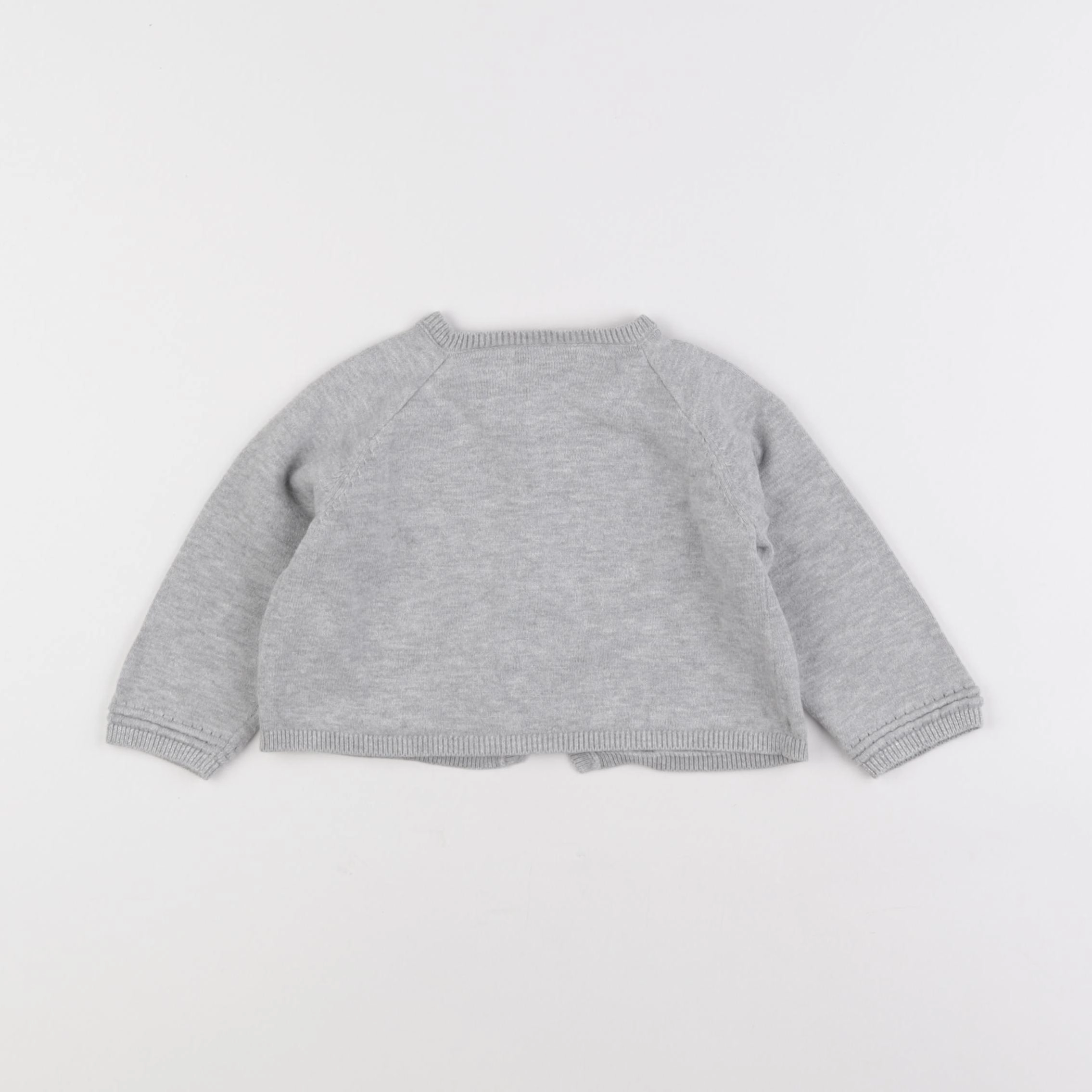 Vertbaudet - gilet gris - 18 mois