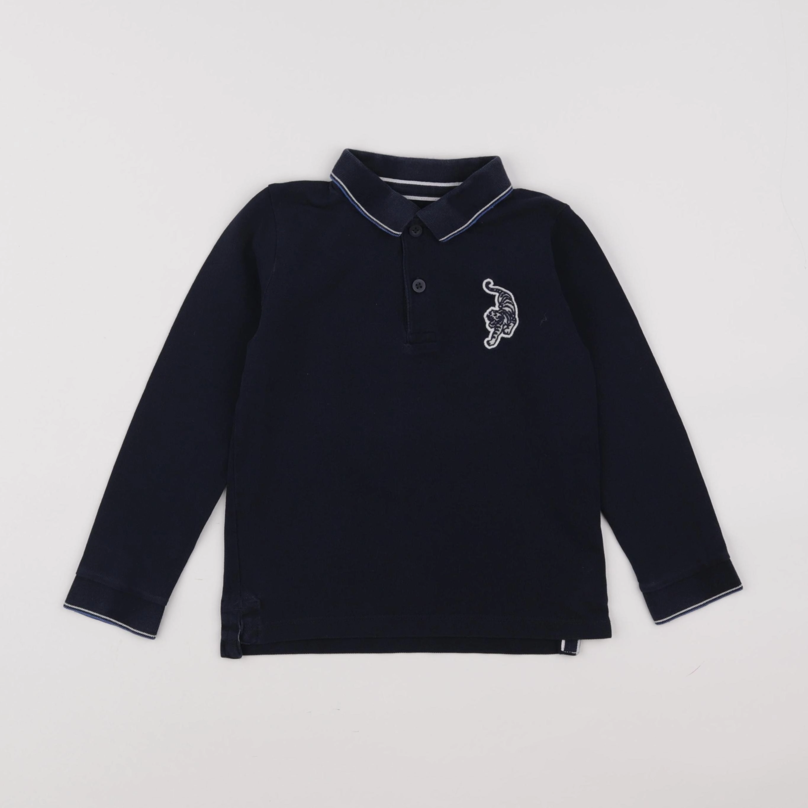 Monoprix - polo bleu - 6 ans