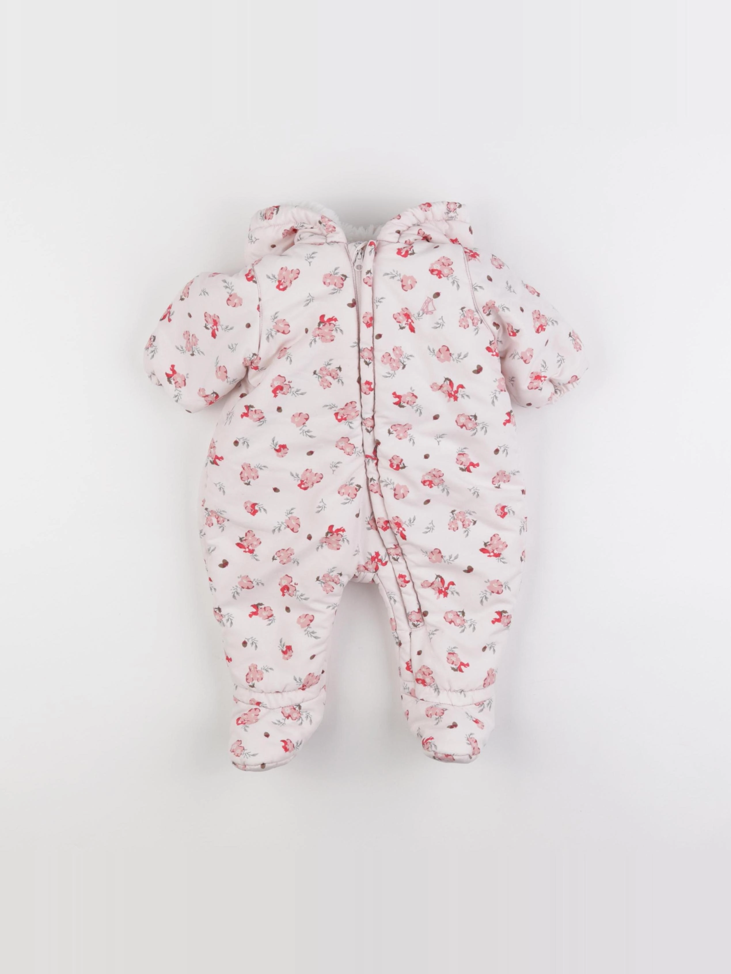 Petit Bateau - combi-pilote rose - 3 mois