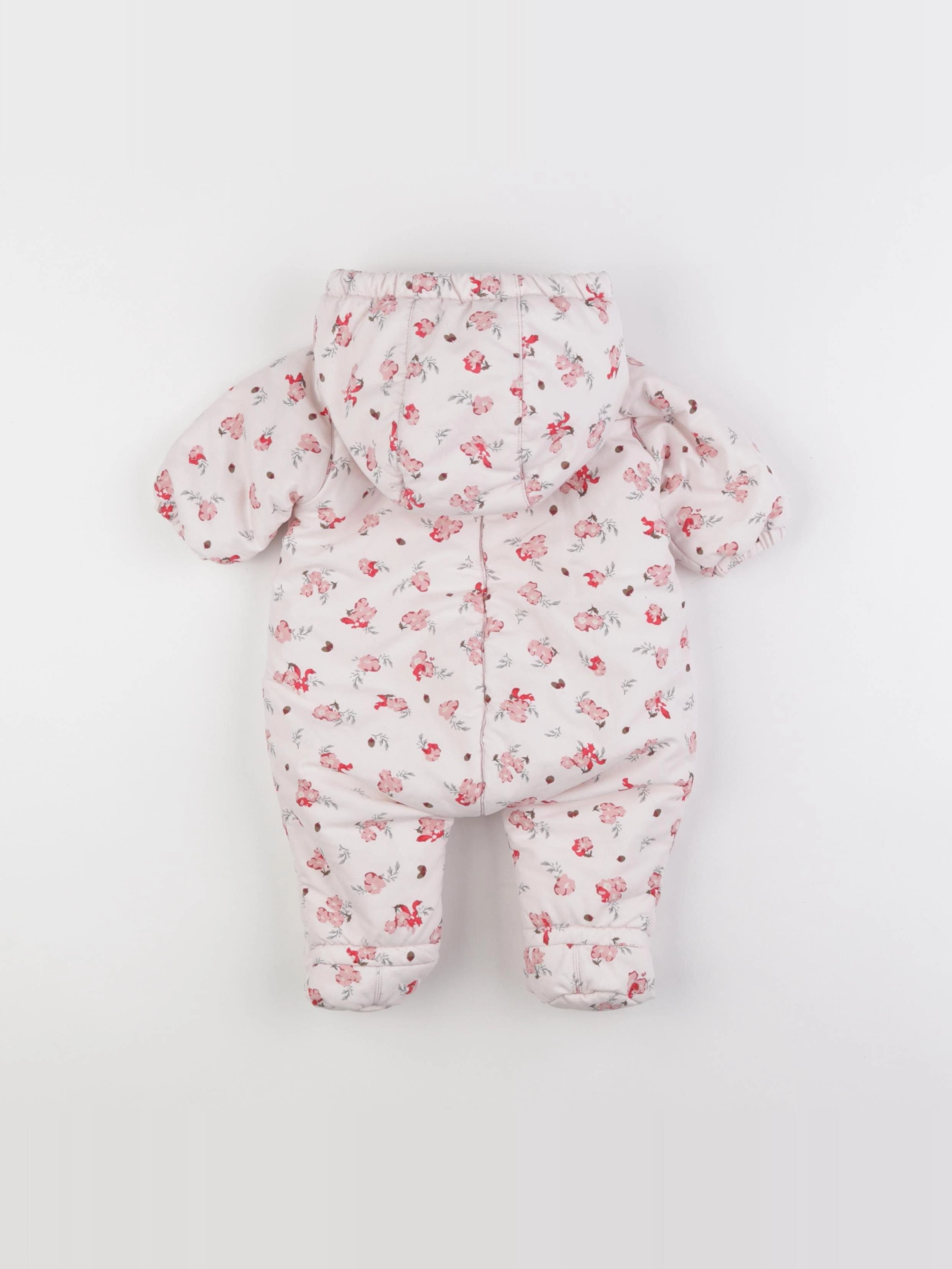 Petit Bateau - combi-pilote rose - 3 mois