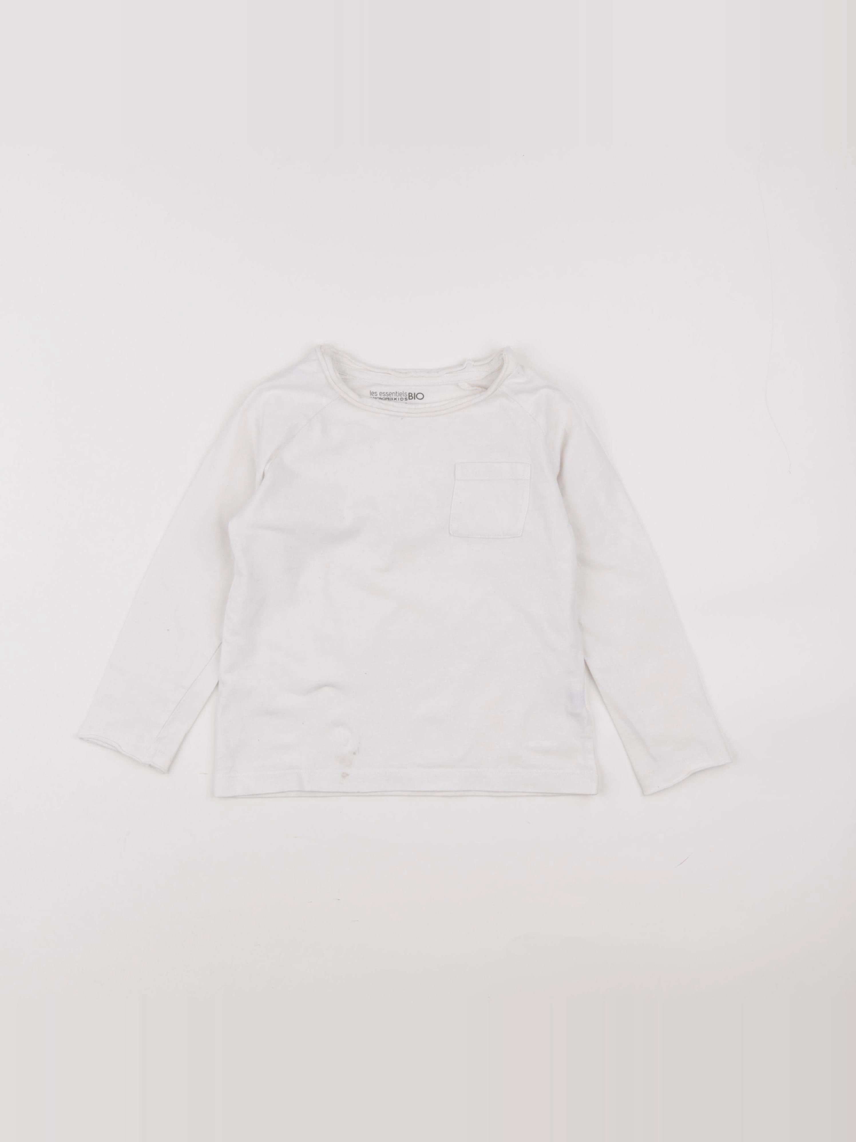 Monoprix - tee-shirt blanc - 6 ans