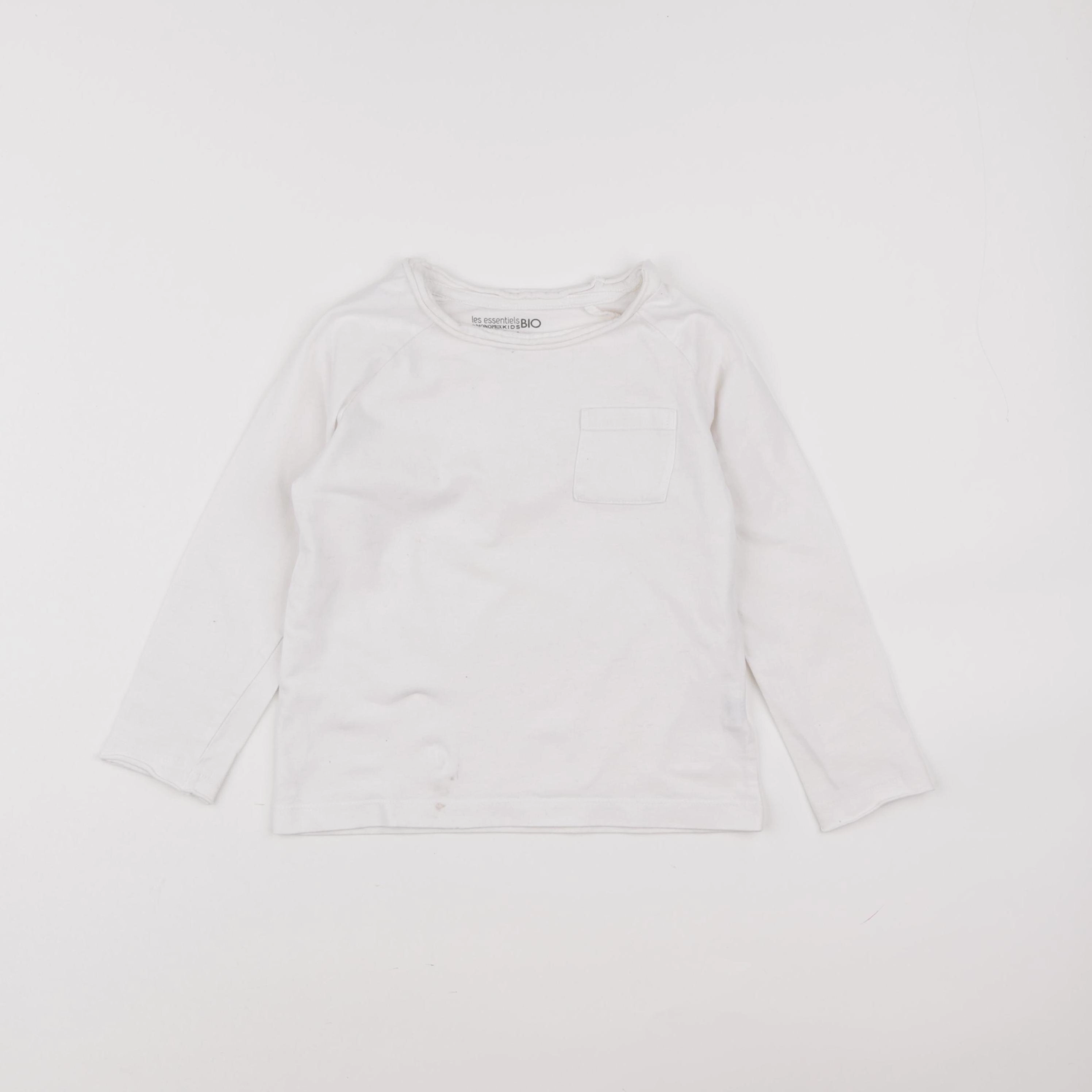 Monoprix - tee-shirt blanc - 6 ans