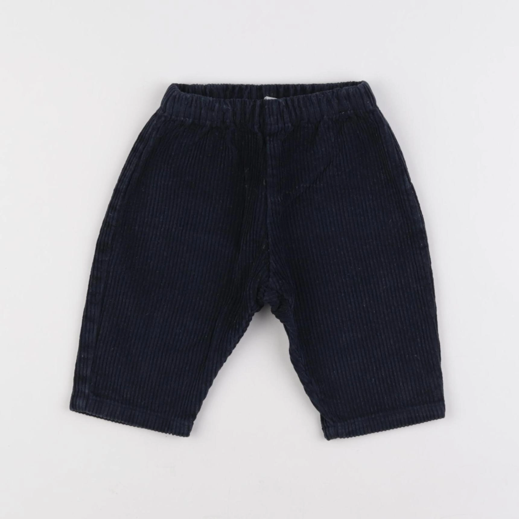 Petit Bateau - pantalon bleu - 6 mois