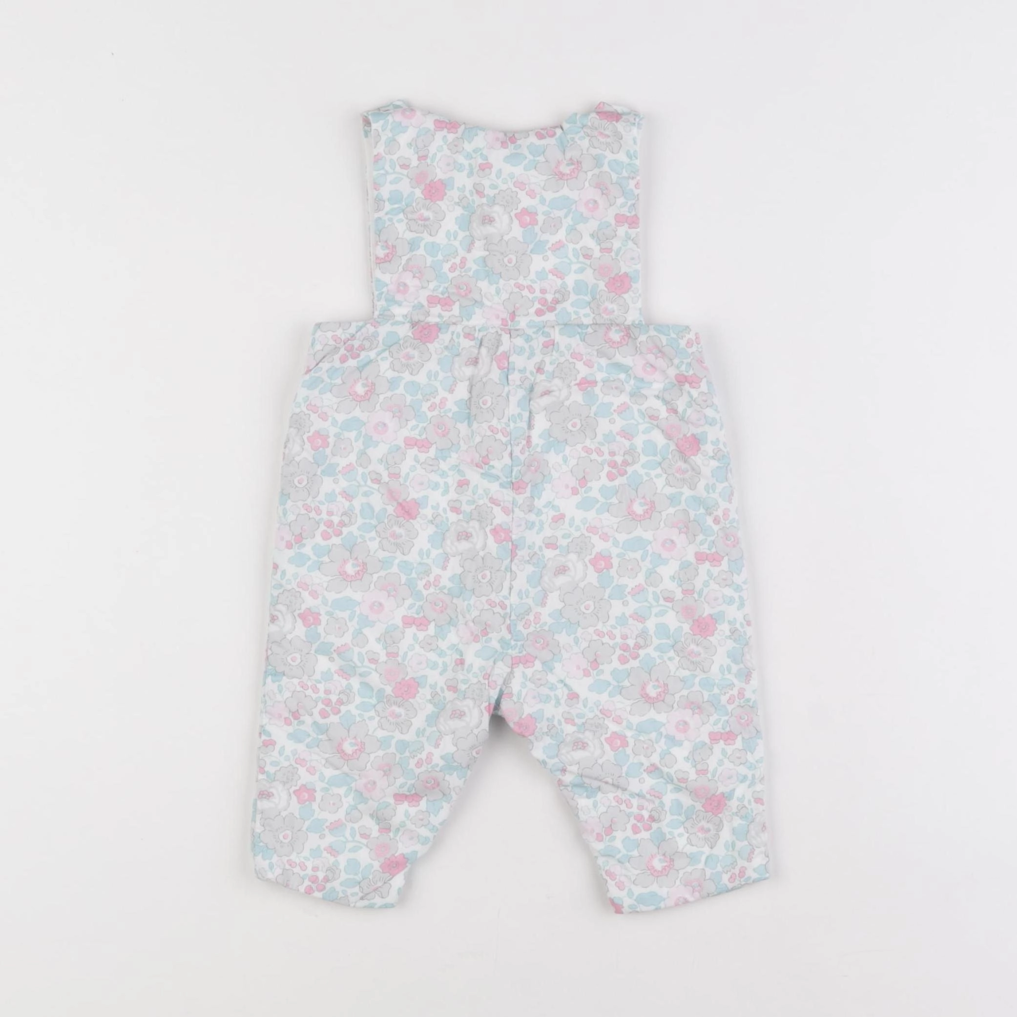 Jacadi - combinaison liberty bleu, rose - 3 mois