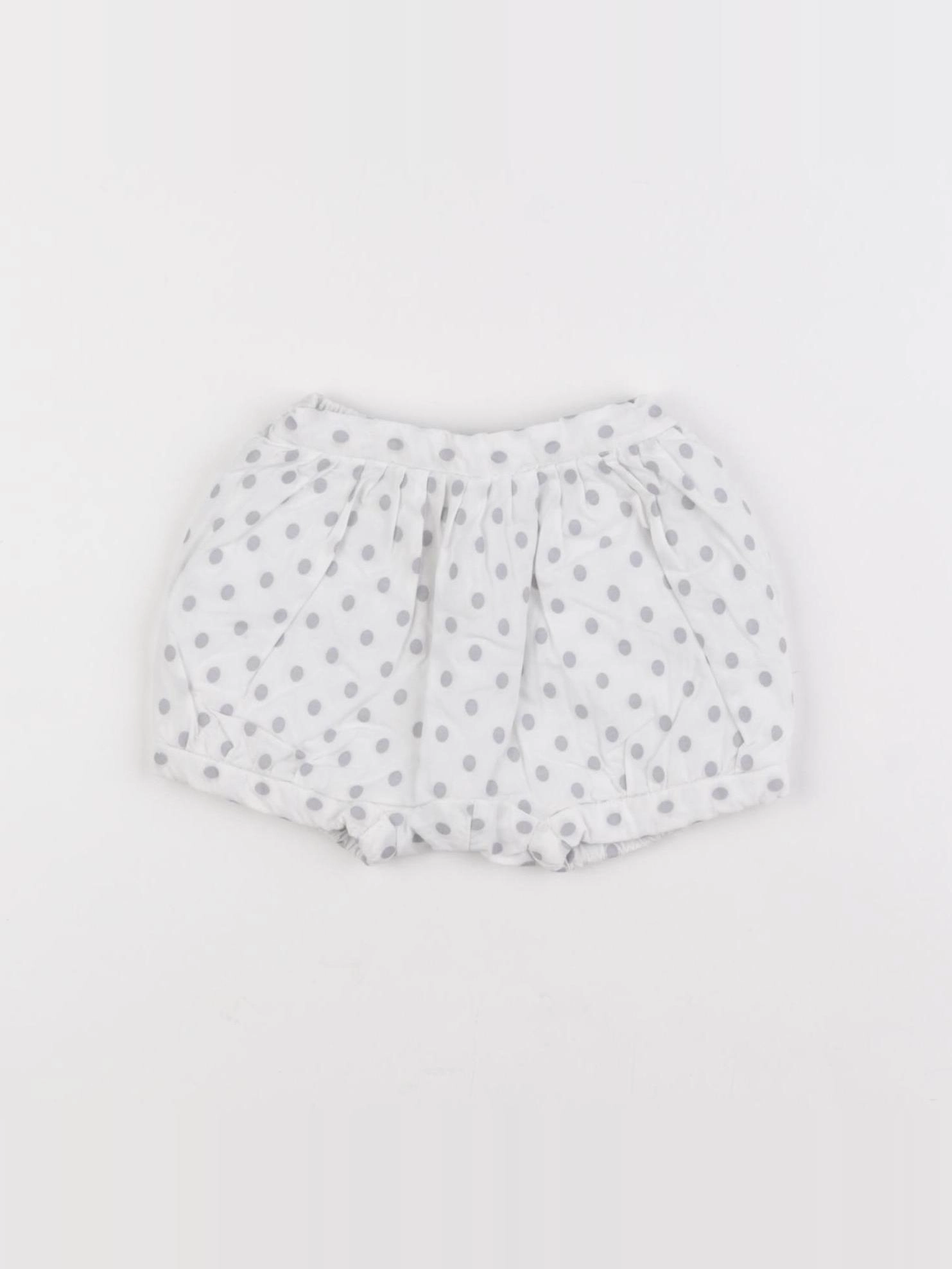 Jacadi - short blanc, gris - 1 mois