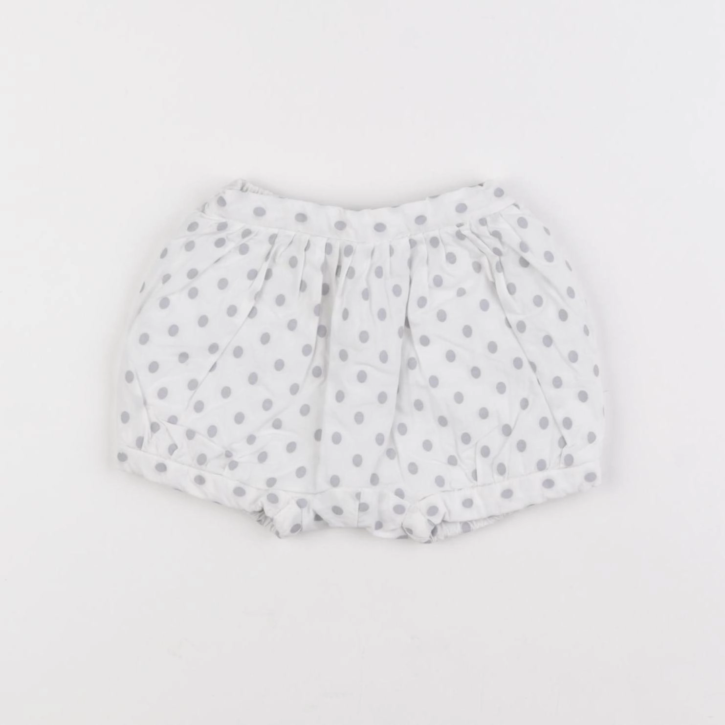 Jacadi - short blanc, gris - 1 mois