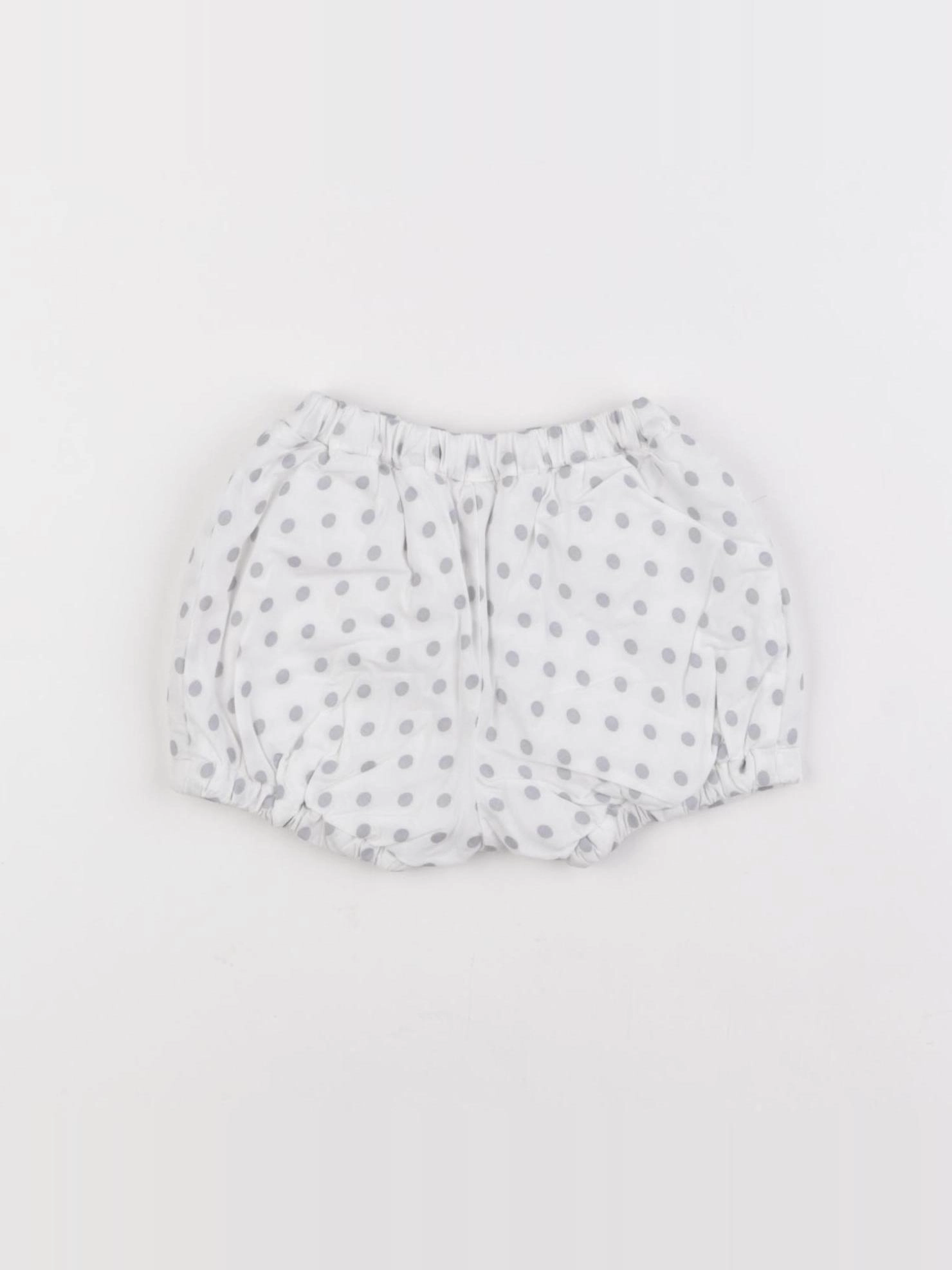 Jacadi - short blanc, gris - 1 mois