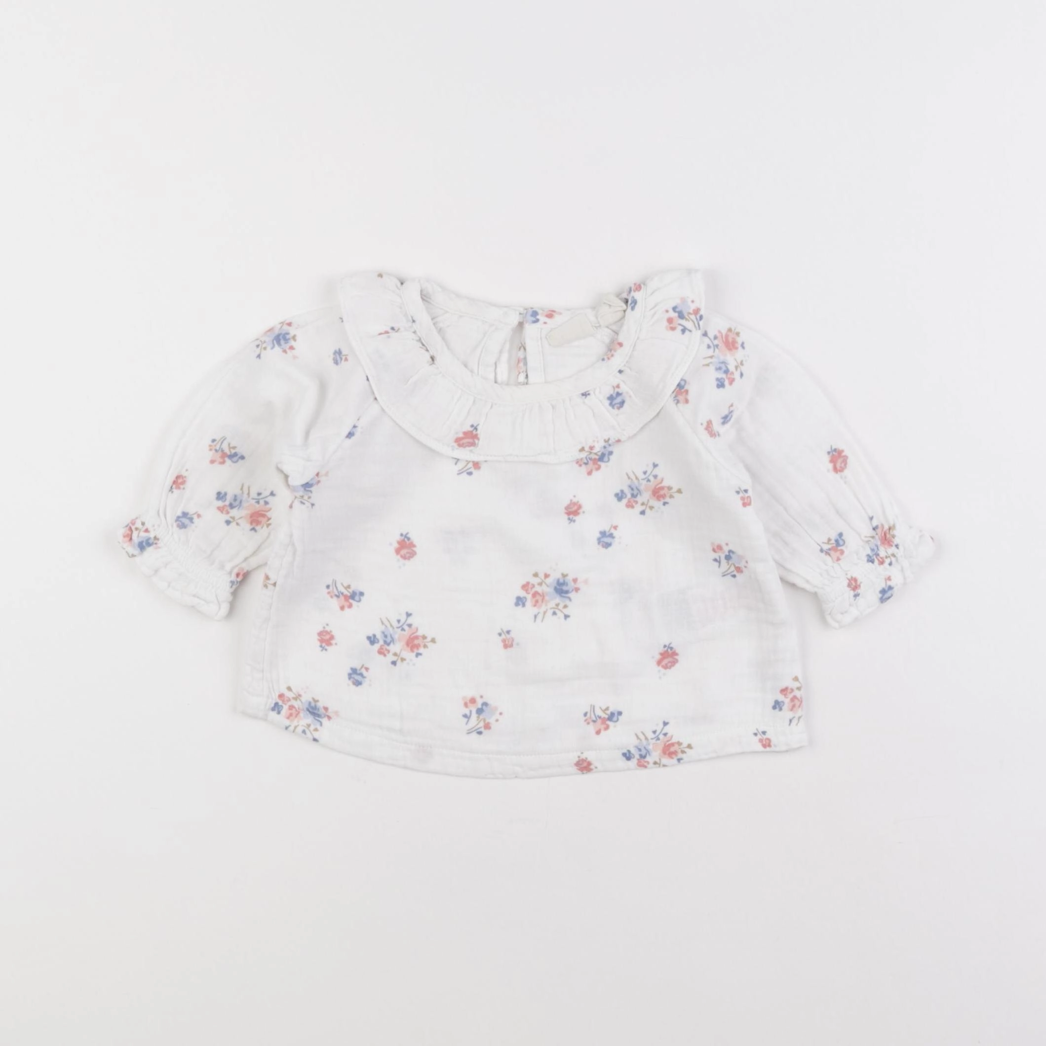 GAP - blouse blanc, rose - 0/3 mois