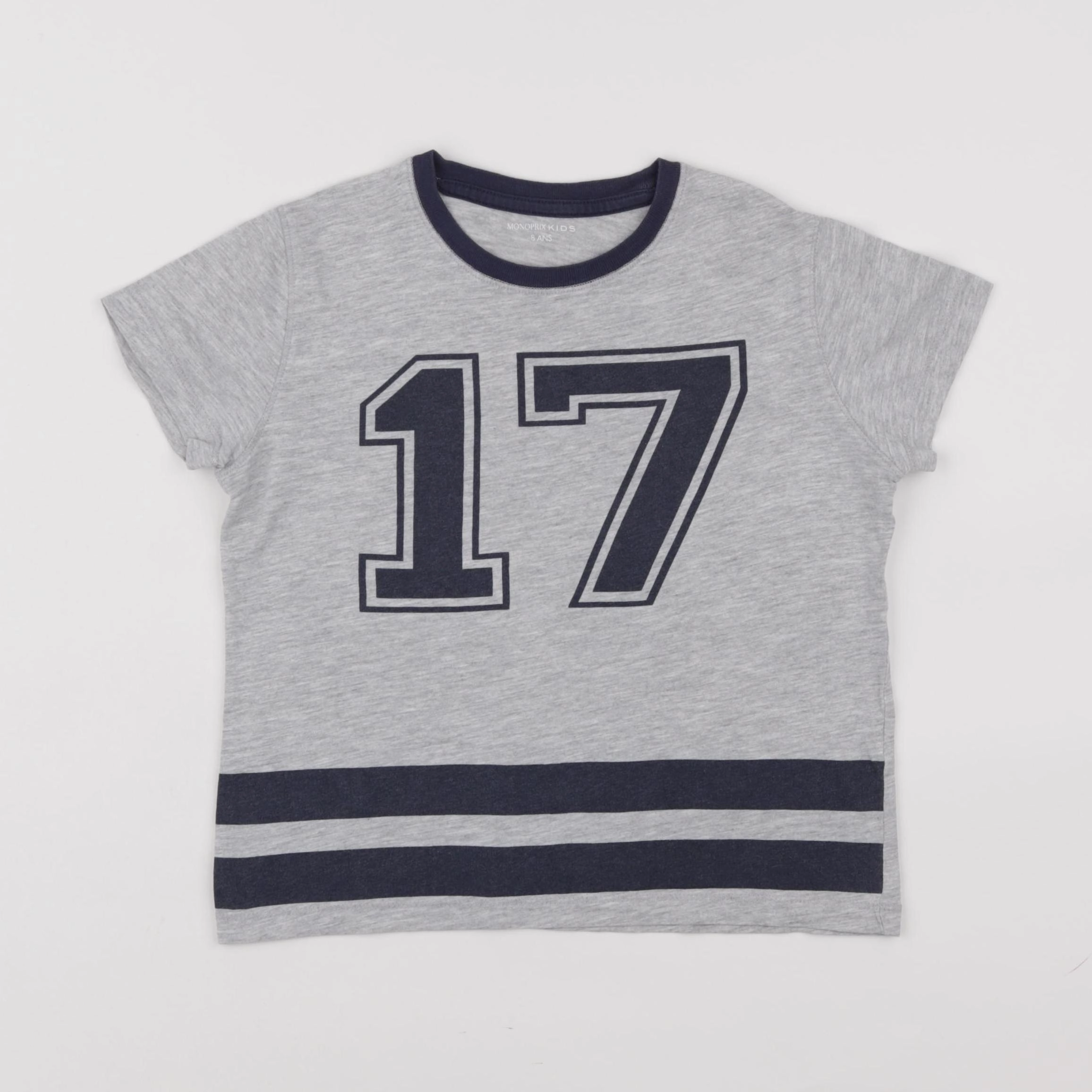 Monoprix - tee-shirt gris - 8 ans