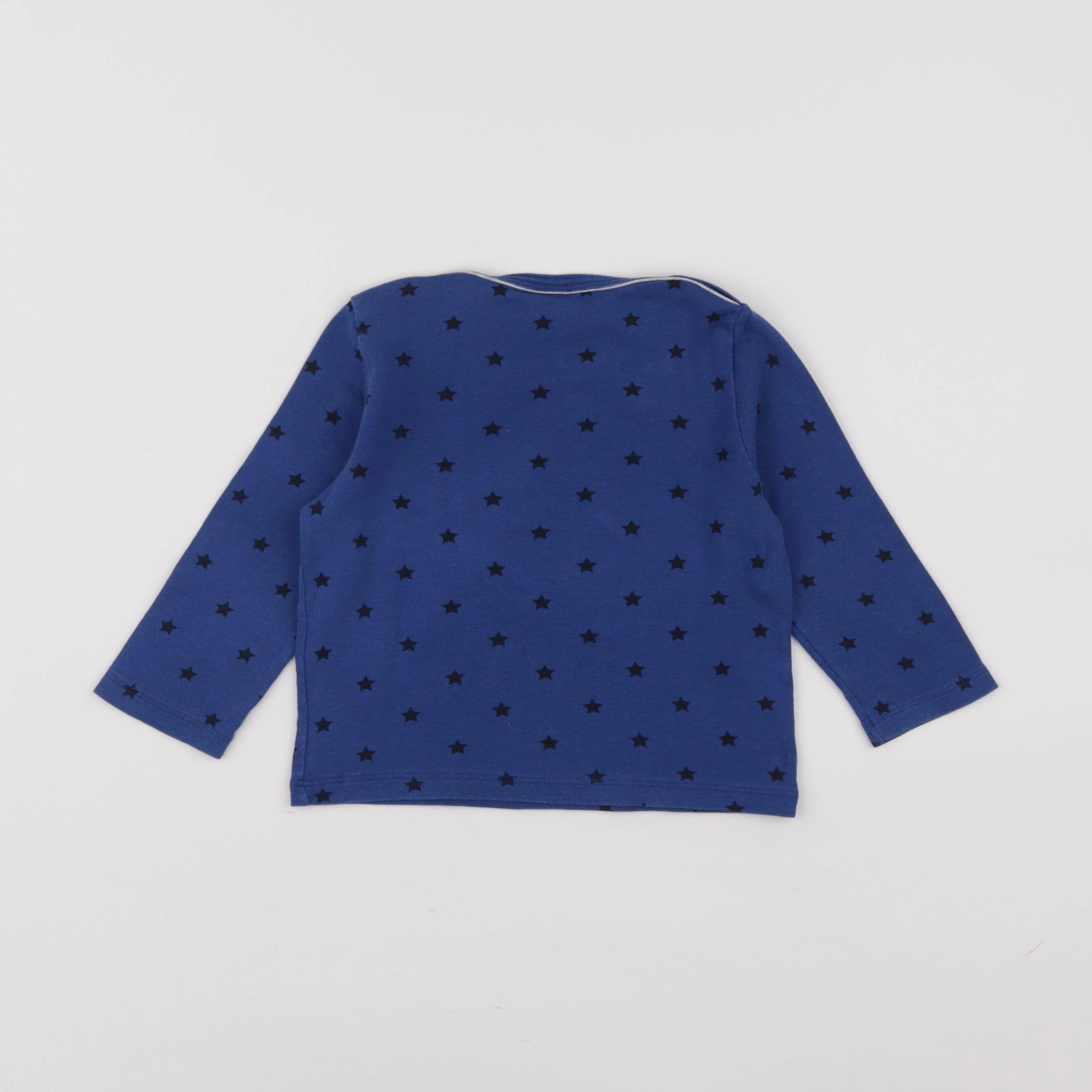 Petit Bateau - maillot de corps bleu - 18 mois