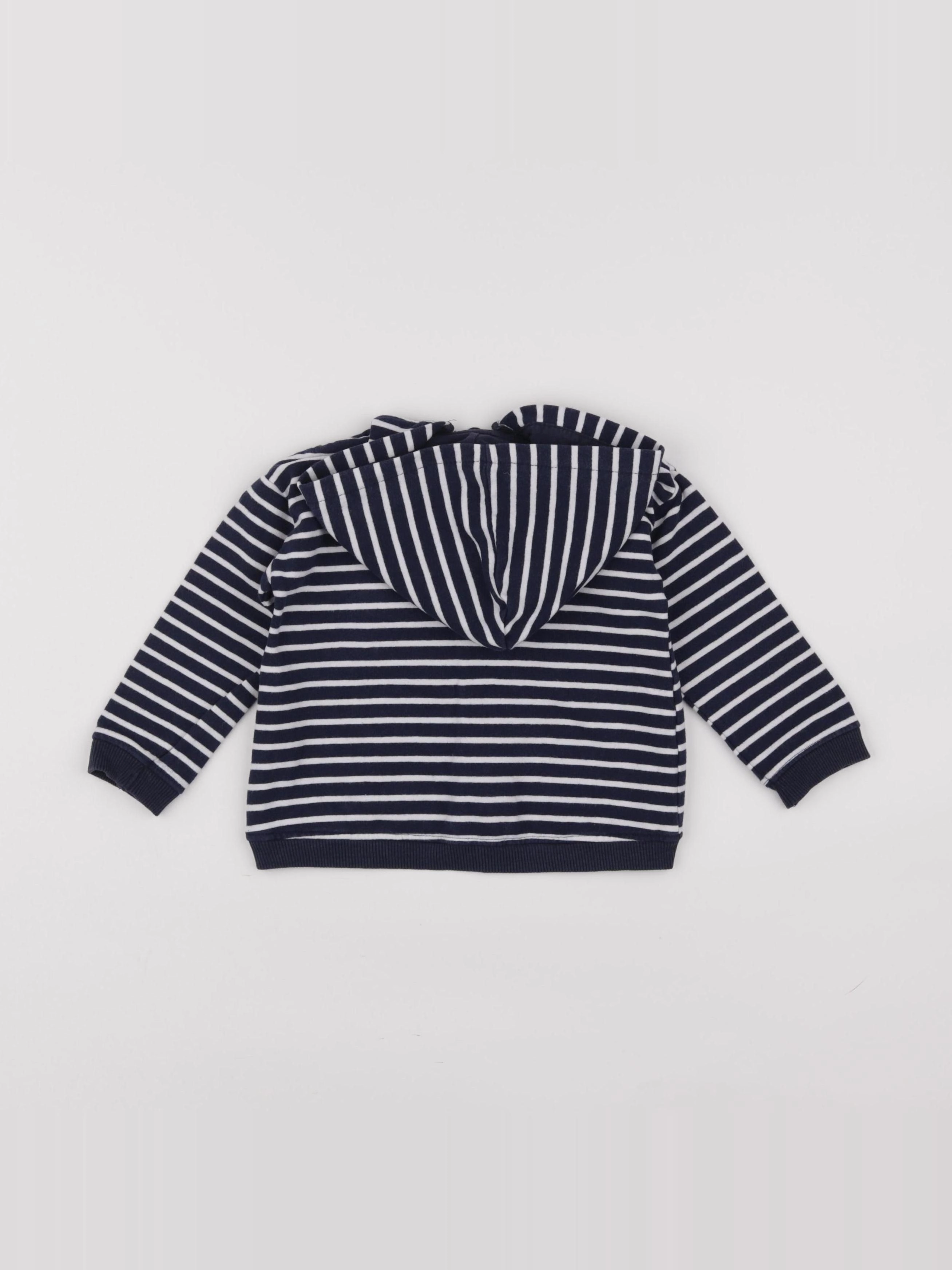 Zara - sweat bleu - 12/18 mois