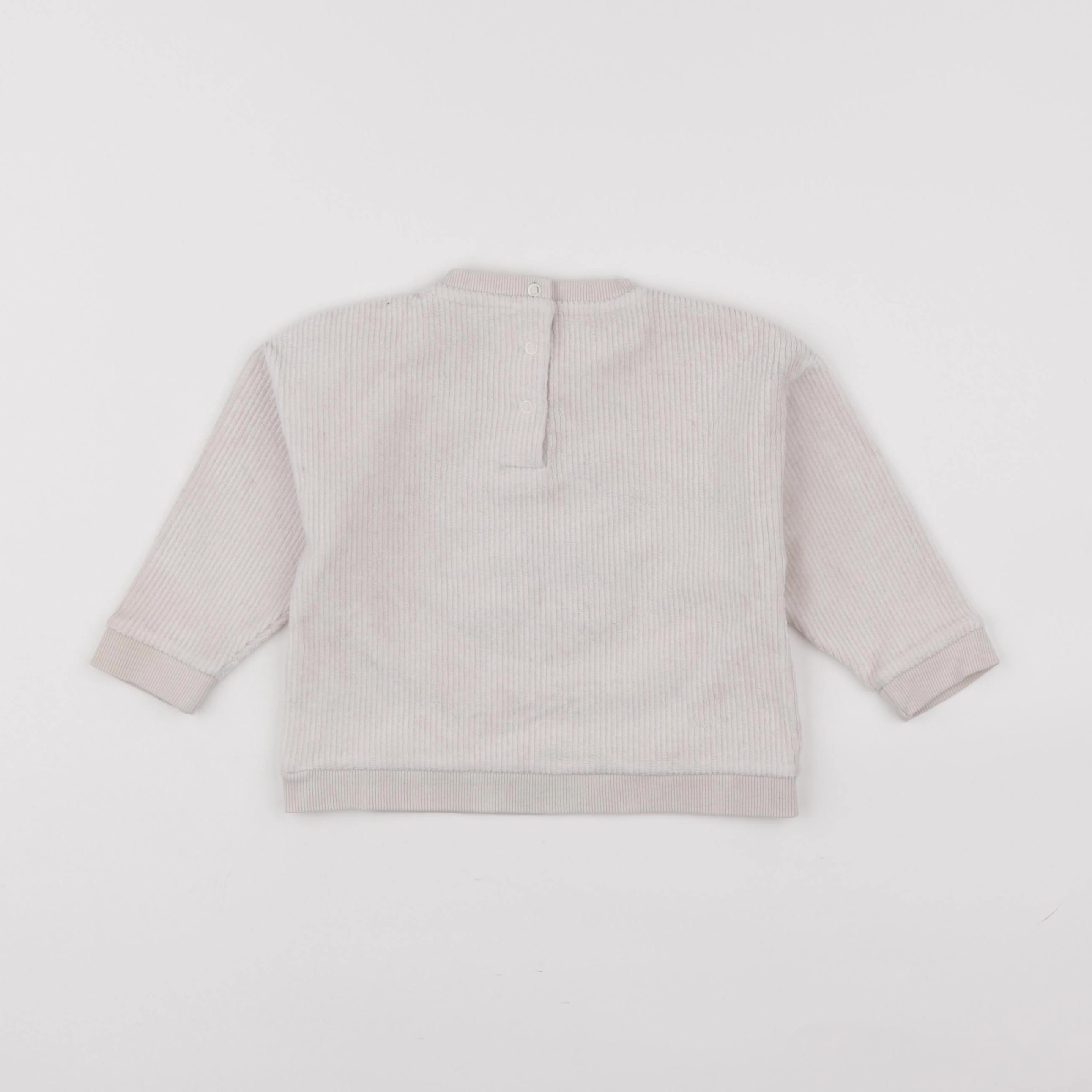 Vertbaudet - sweat beige - 18 mois