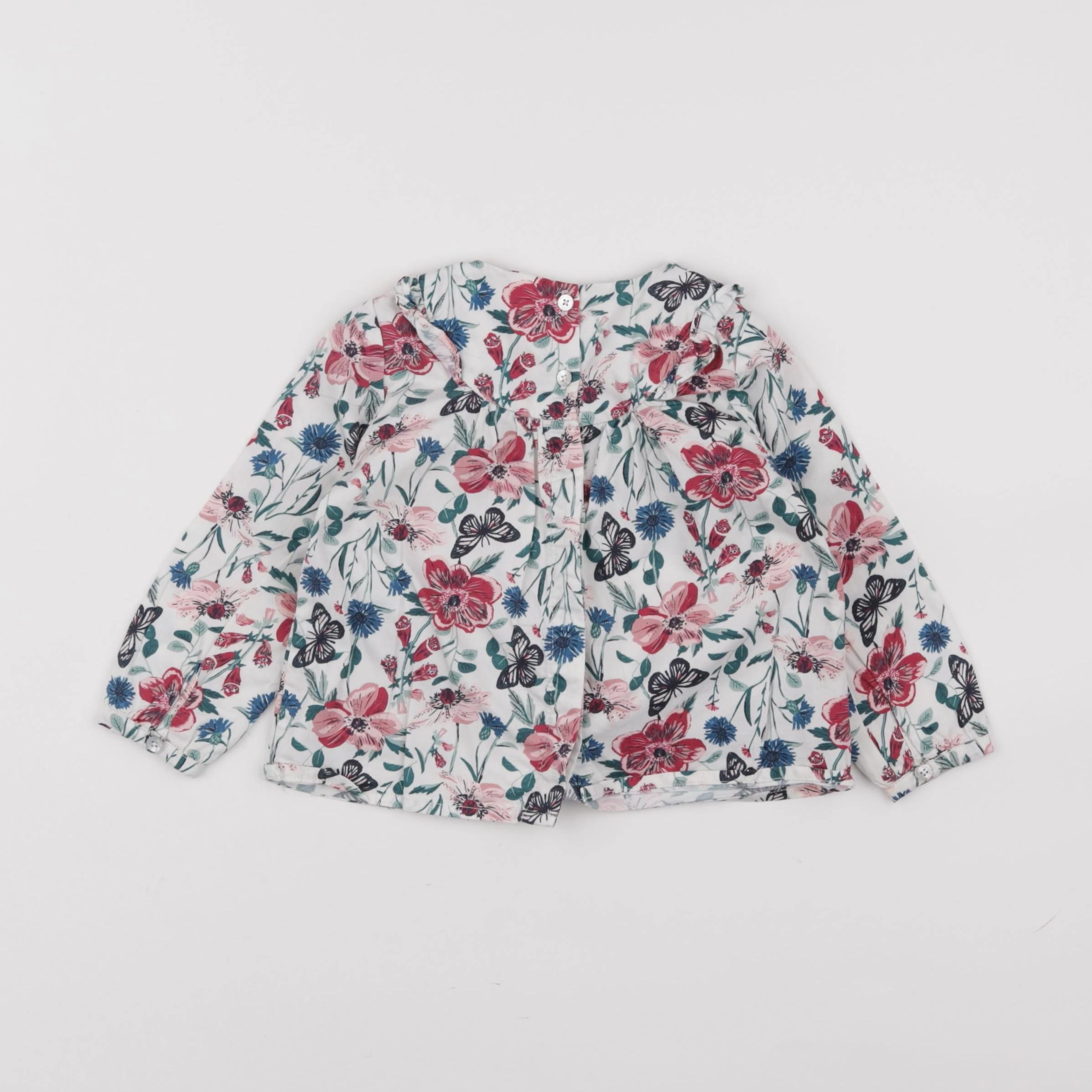 Natalys - blouse blanc - 18 mois