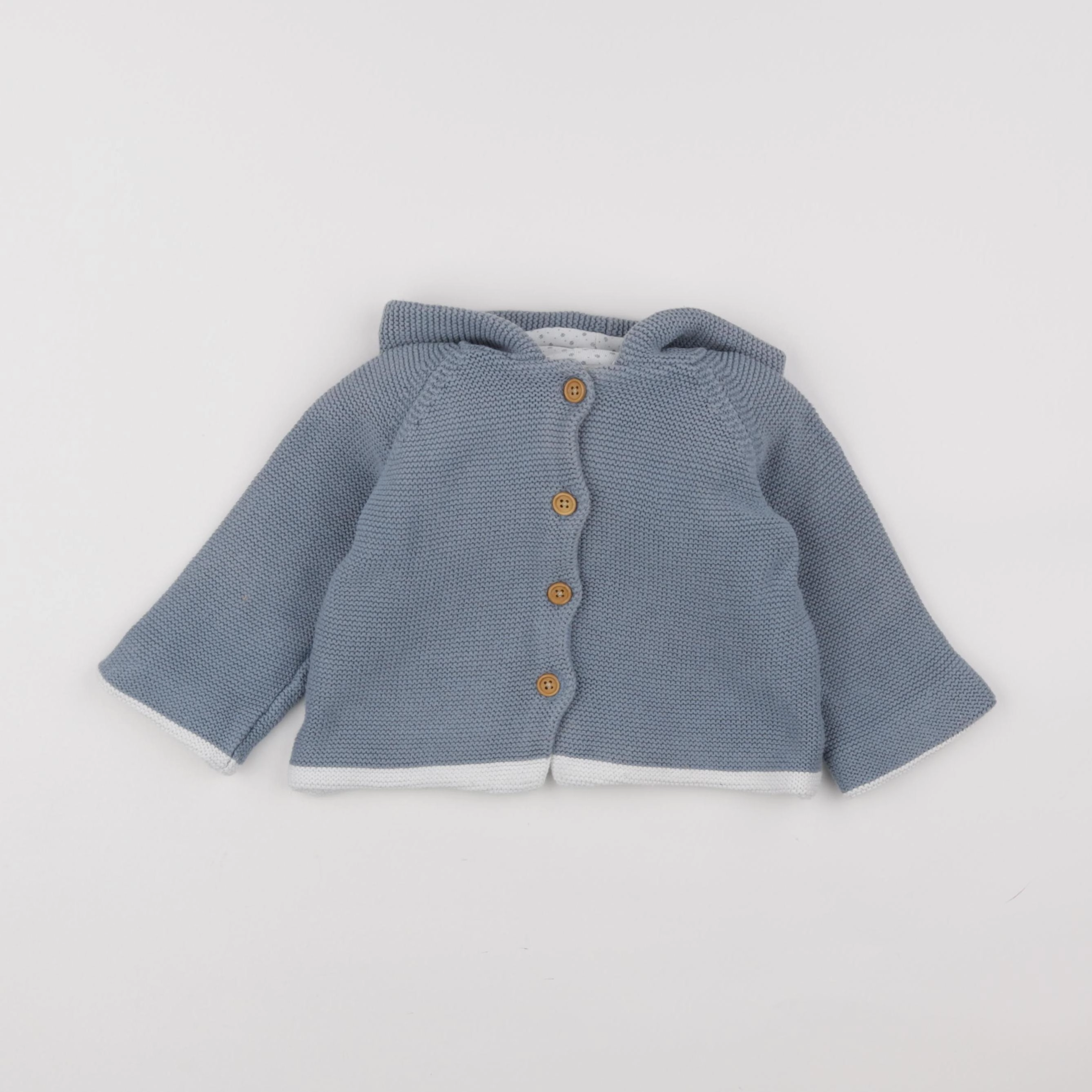 Cyrillus - gilet bleu - 18 mois