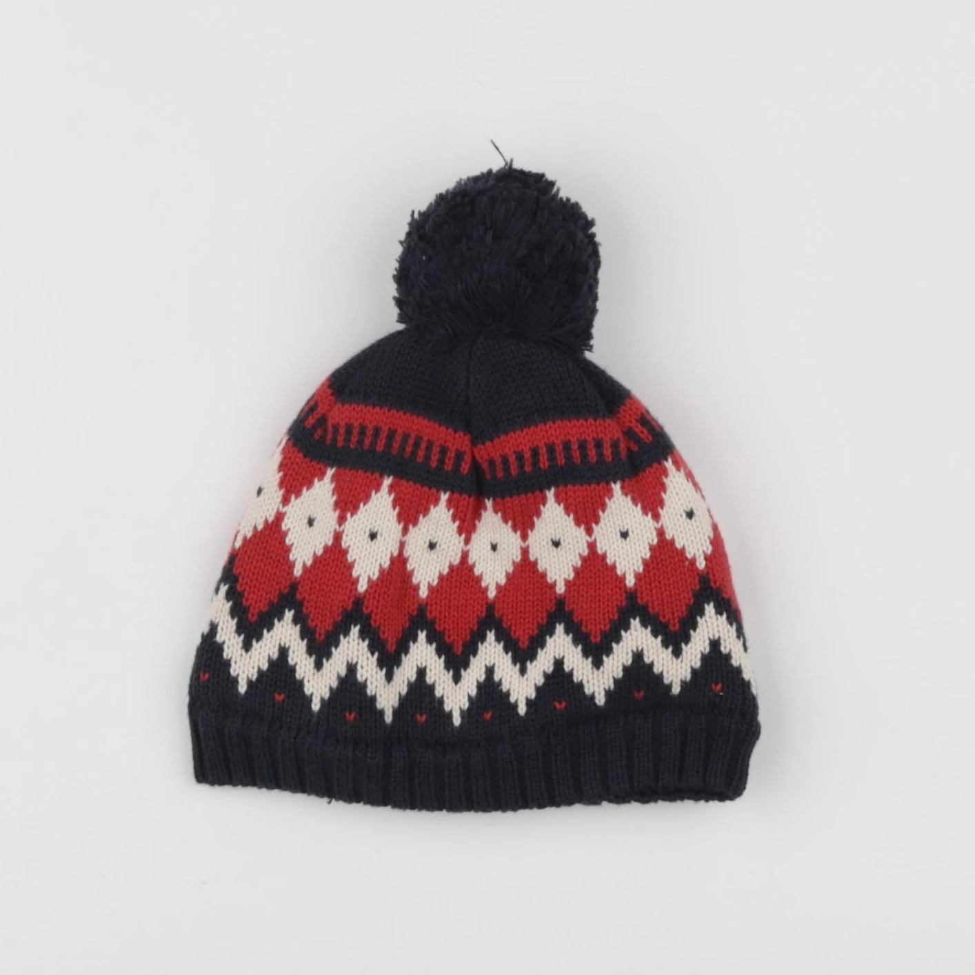 Petit Bateau - bonnet bleu - 3/4 ans