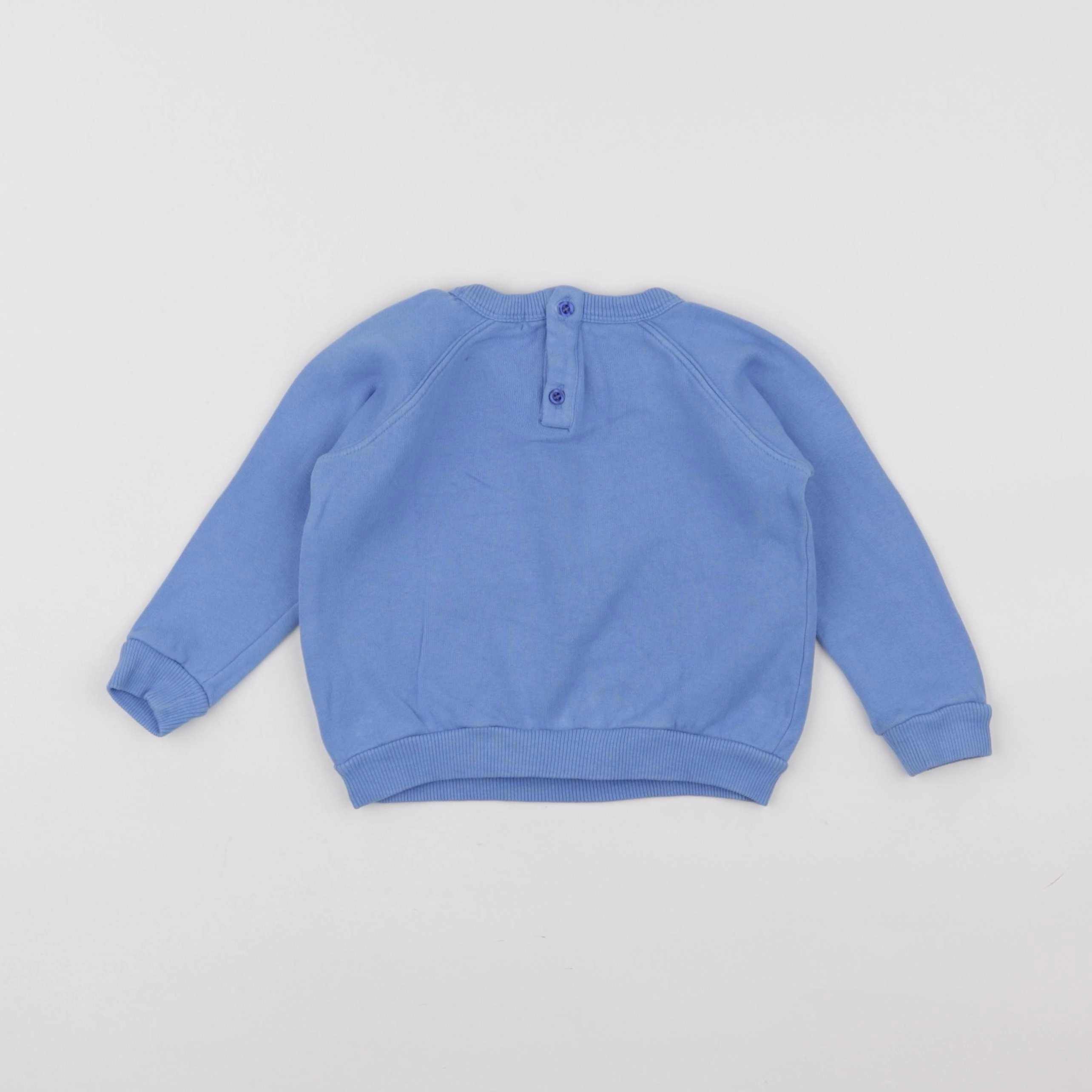 Emile et Ida - sweat bleu - 12 mois