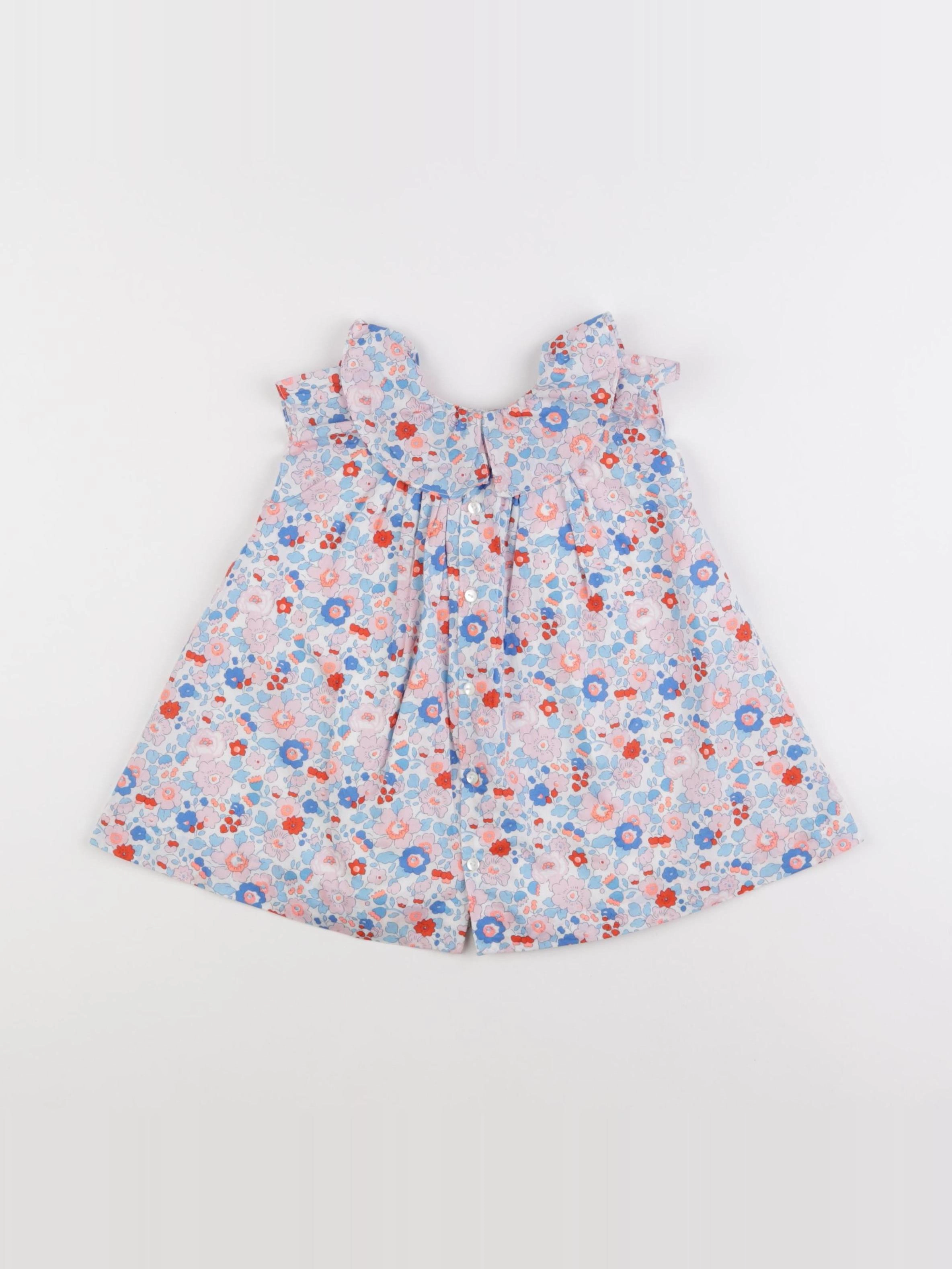 Jacadi - robe liberty multicolore - 12 mois