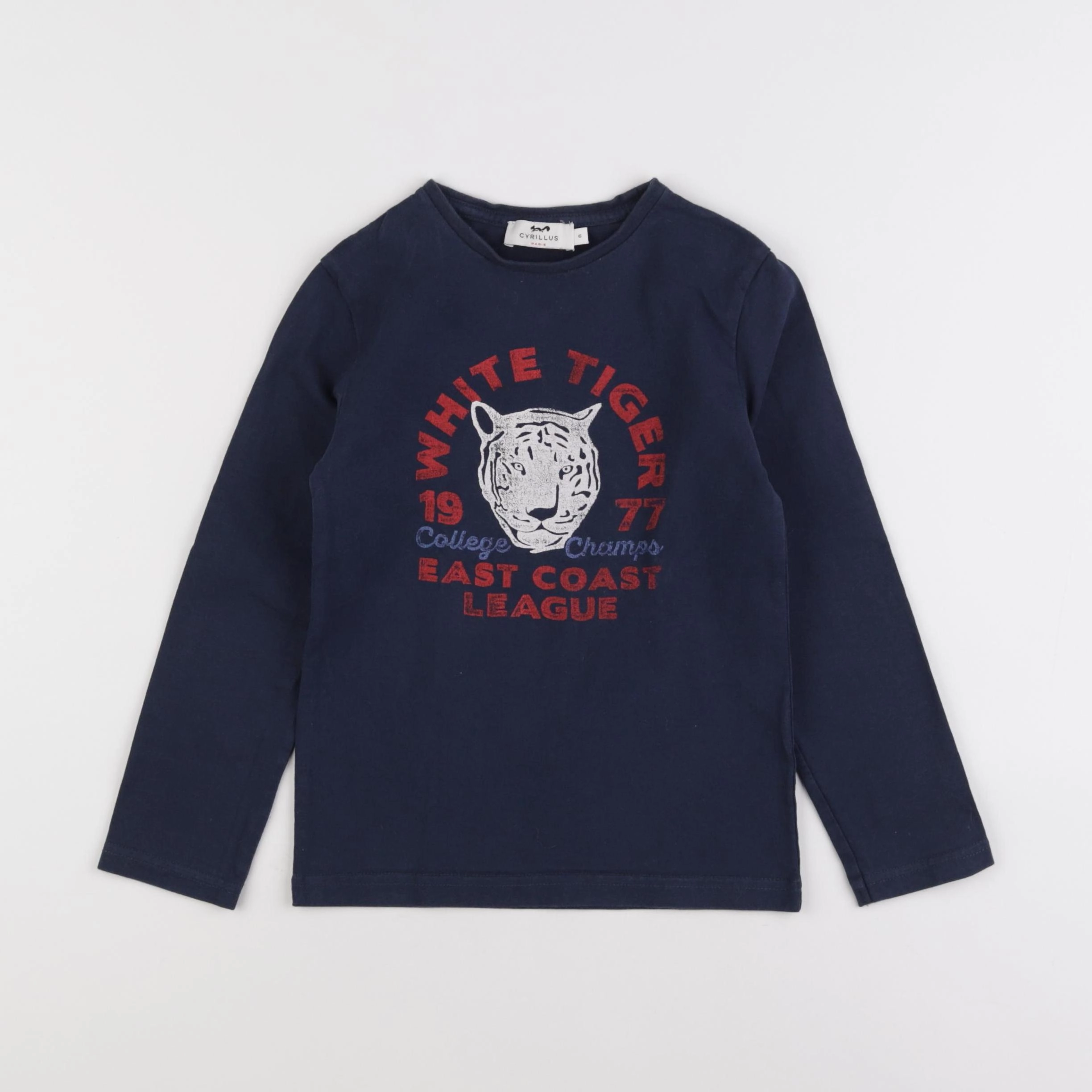 Cyrillus - tee-shirt bleu - 6 ans
