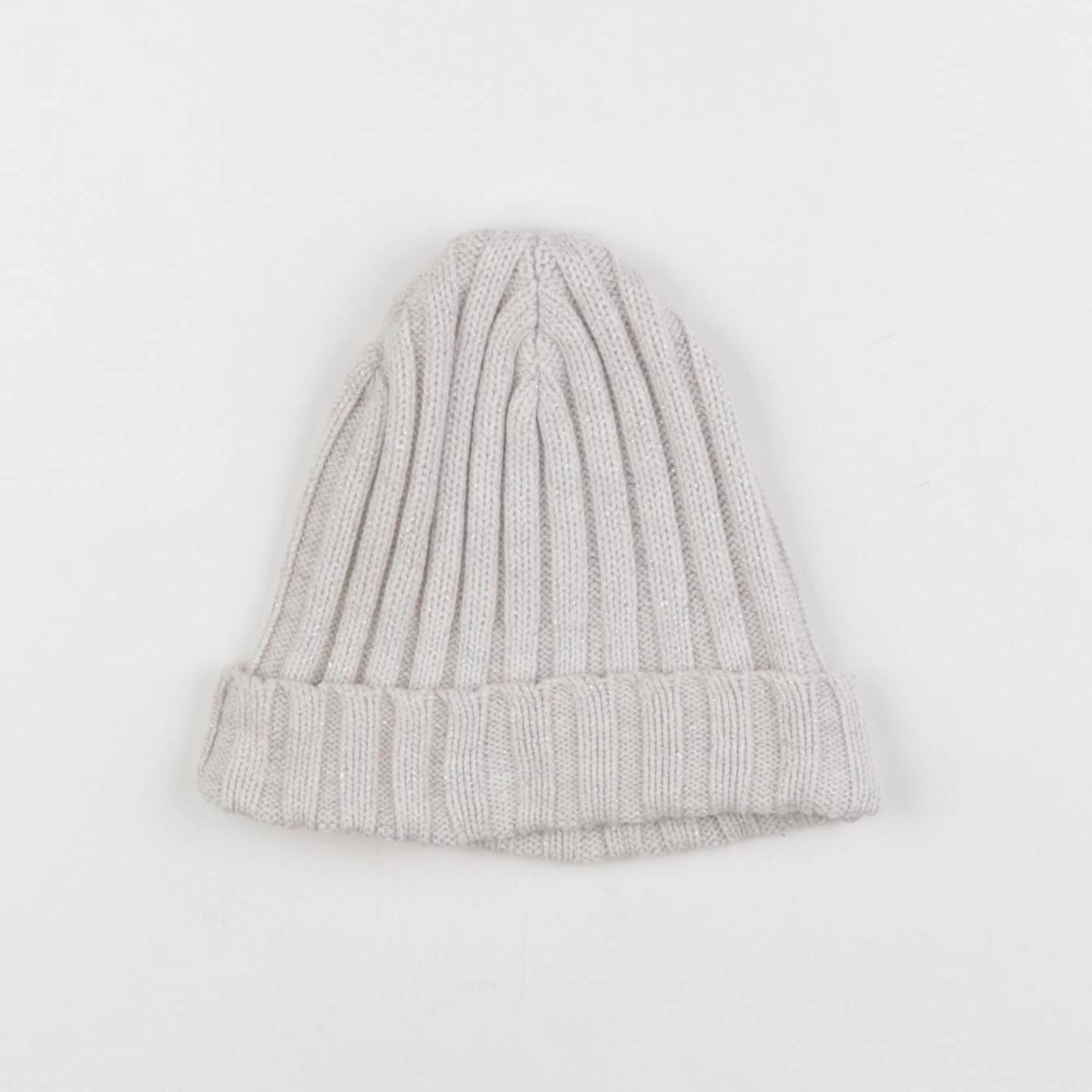 Petit Bateau - bonnet gris, argent - 5 ans