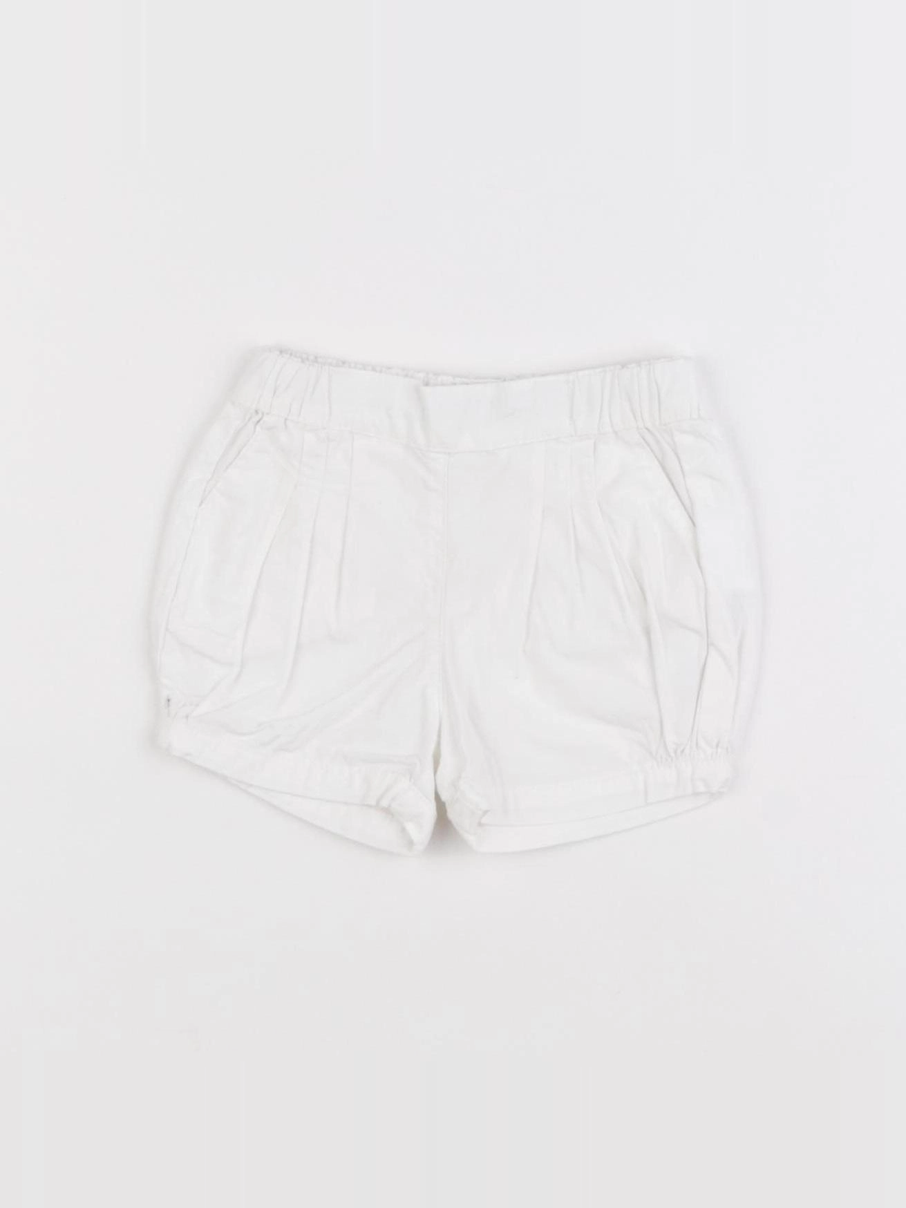 Vertbaudet - short blanc - 6 mois