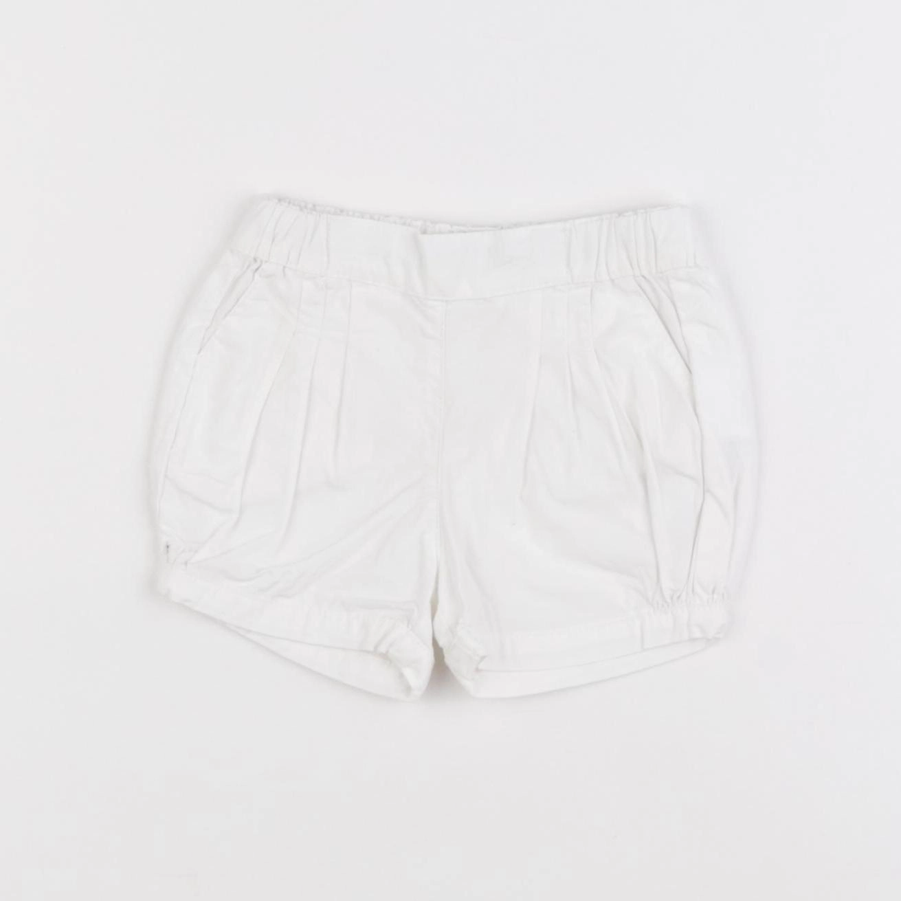 Vertbaudet - short blanc - 6 mois