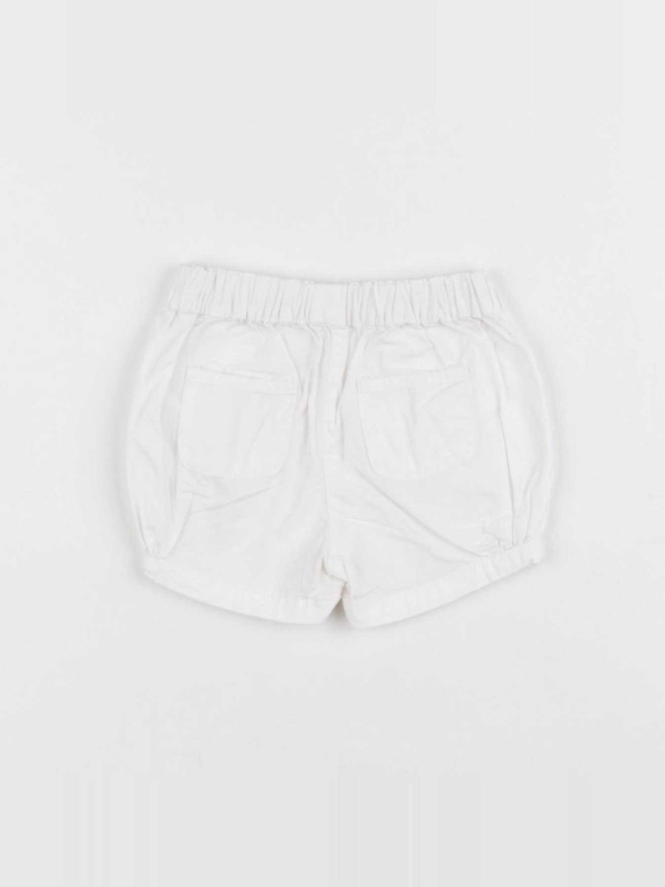 Vertbaudet - short blanc - 6 mois