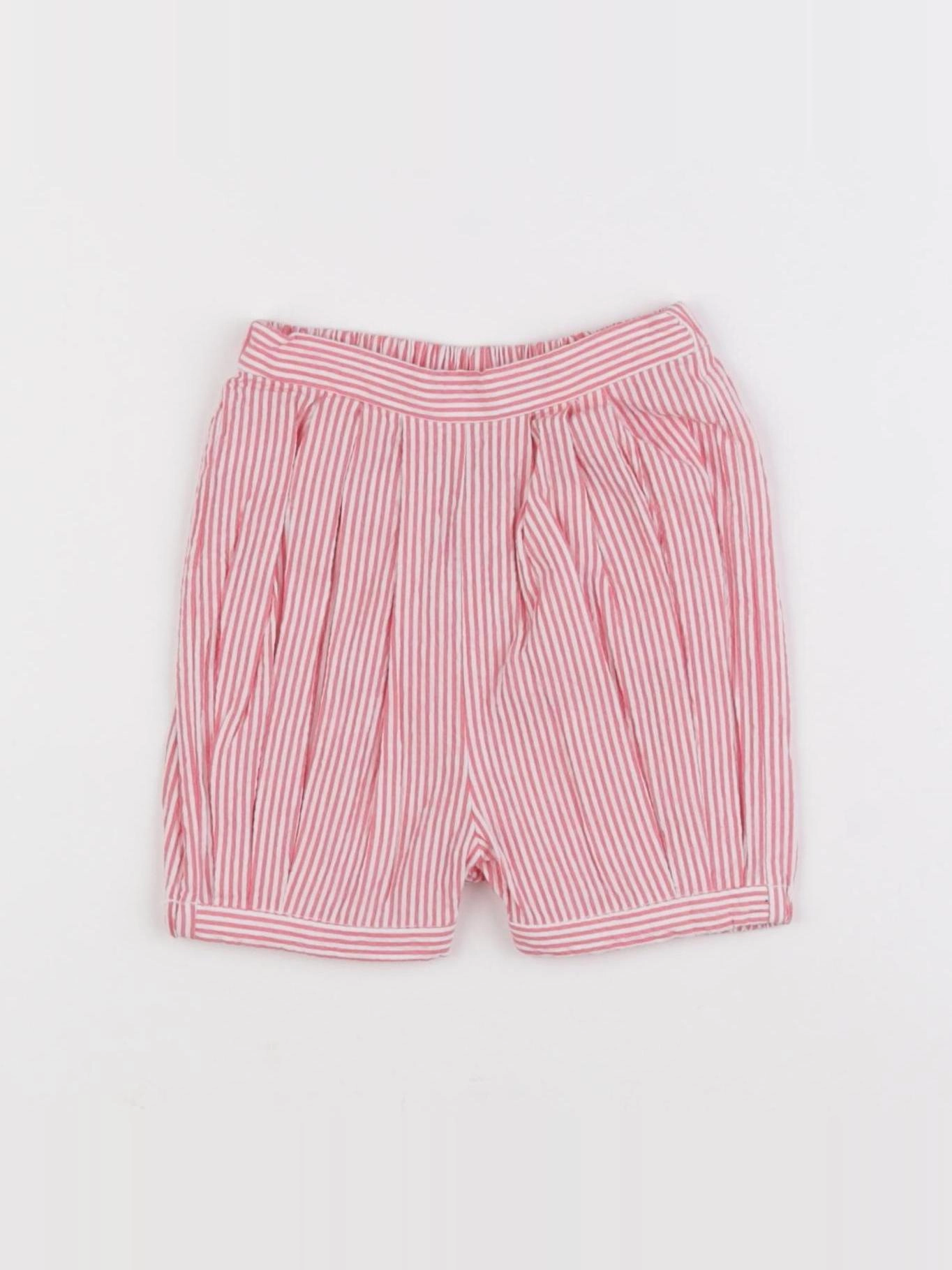 Jacadi - short blanc, rouge - 6 mois