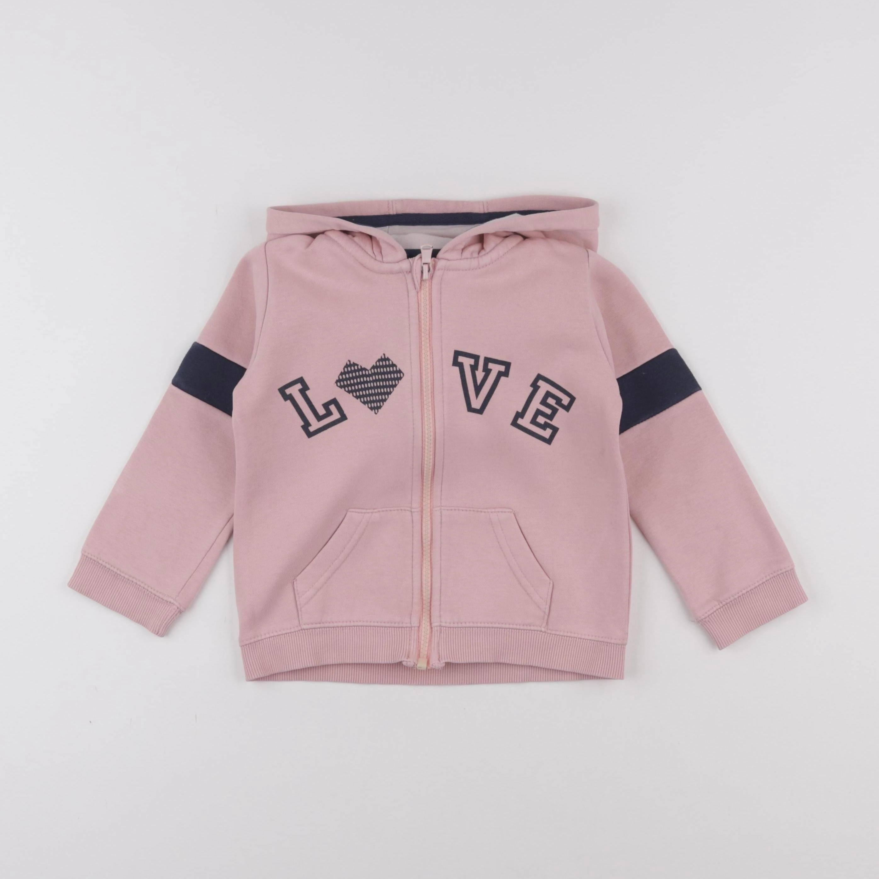 Vertbaudet - sweat rose - 4 ans