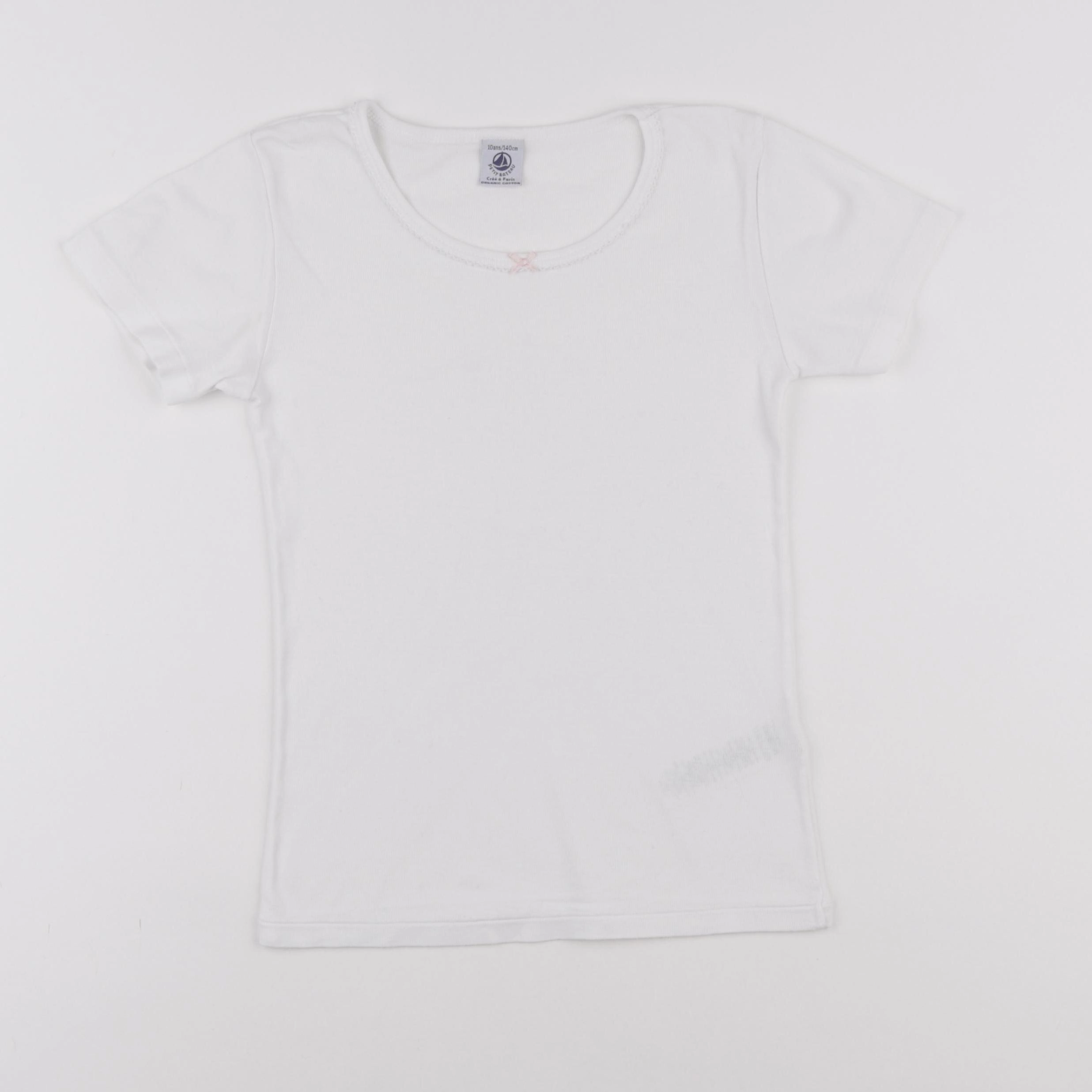 Petit Bateau - maillot de corps blanc - 10 ans