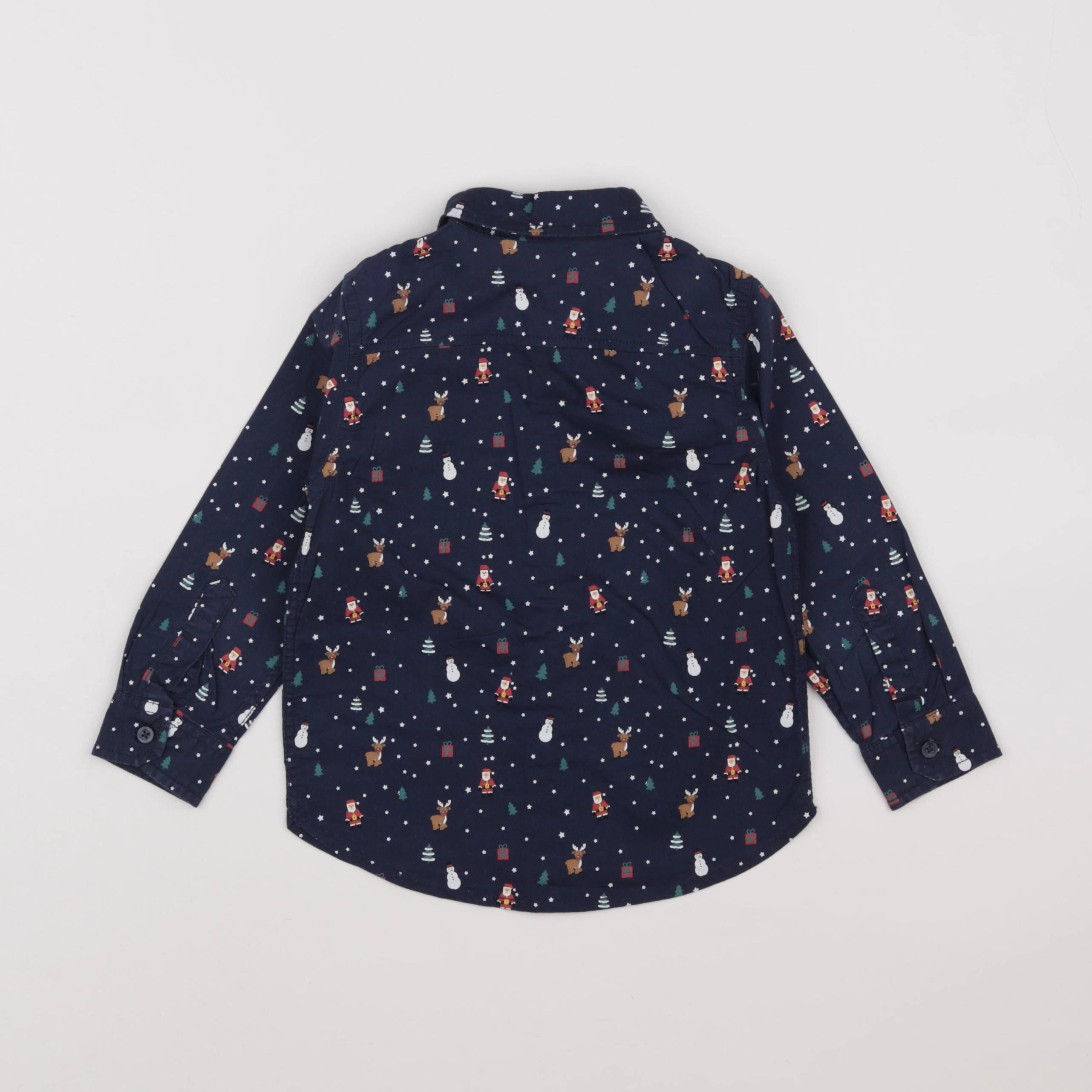 H&M - chemise bleu - 18 mois à 2 ans