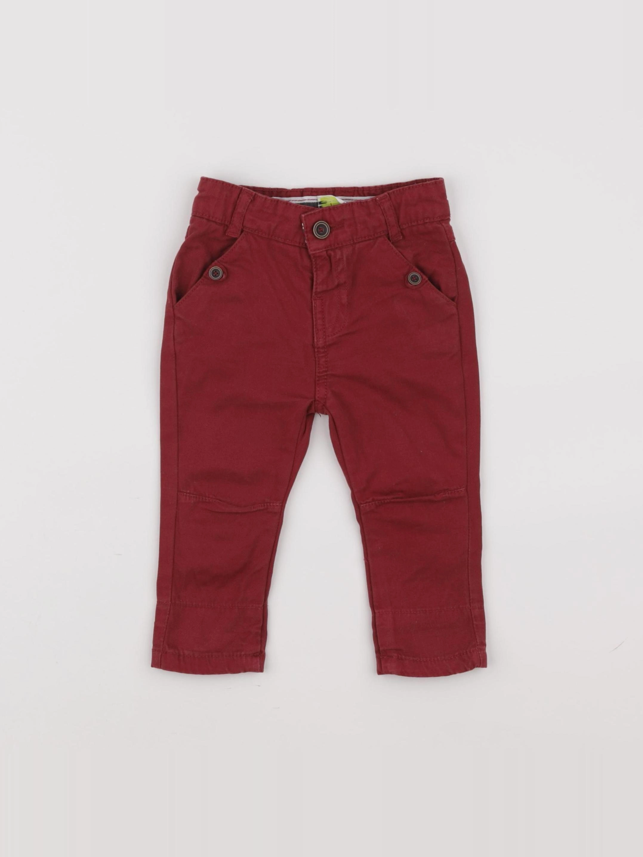 Tape à l'oeil - pantalon rouge - 9 mois