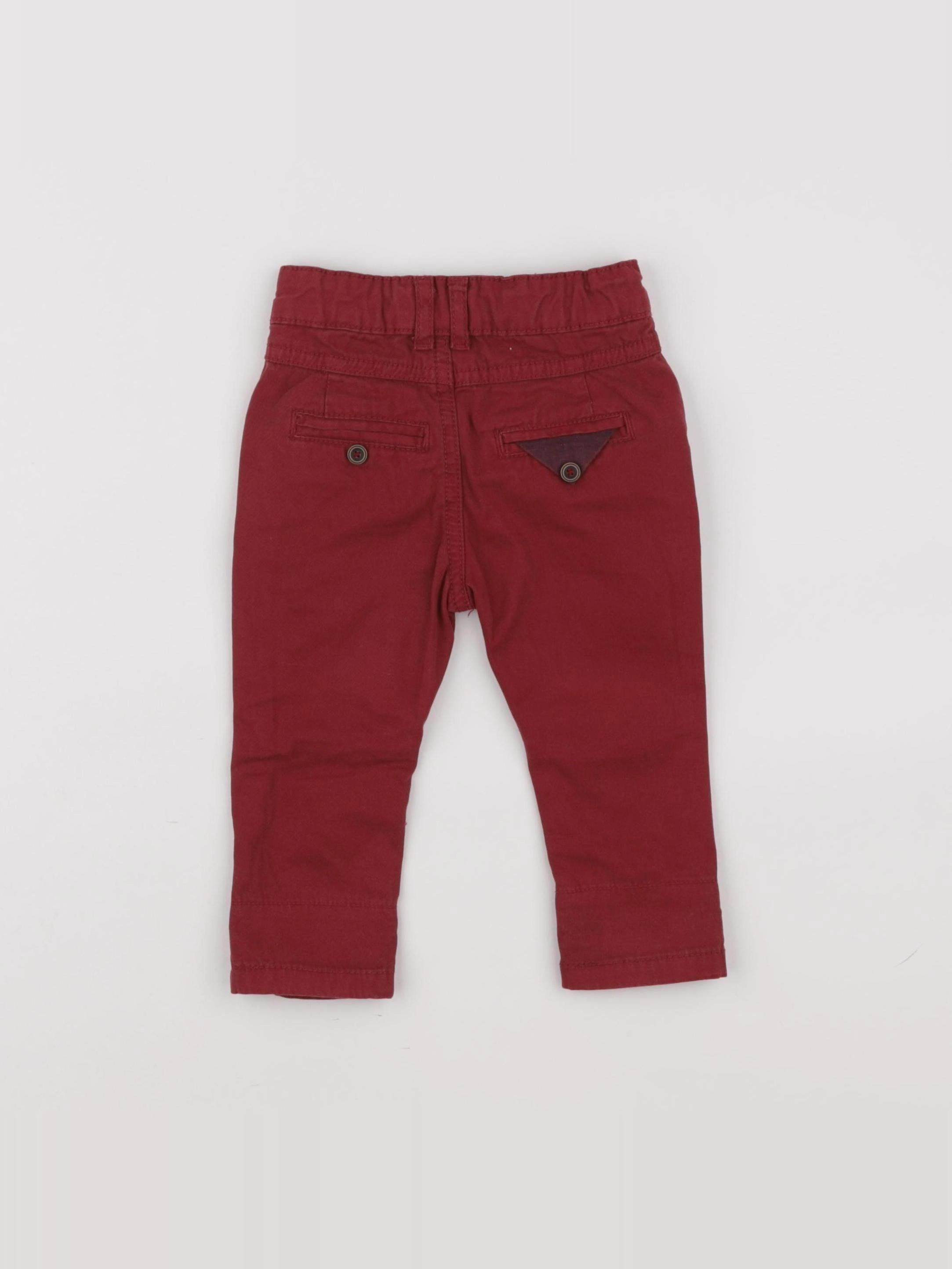Tape à l'oeil - pantalon rouge - 9 mois