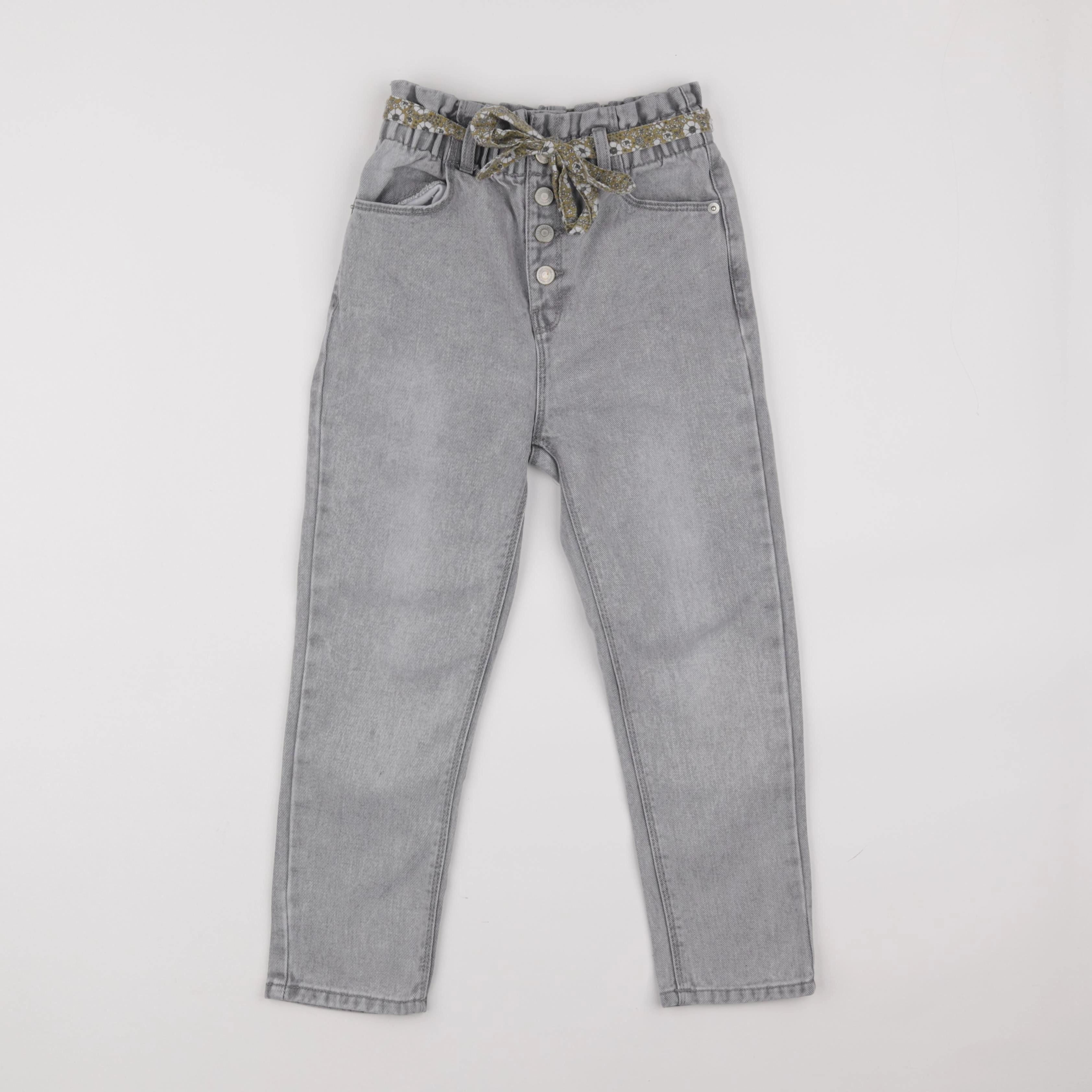 Vertbaudet - jean gris - 7 ans
