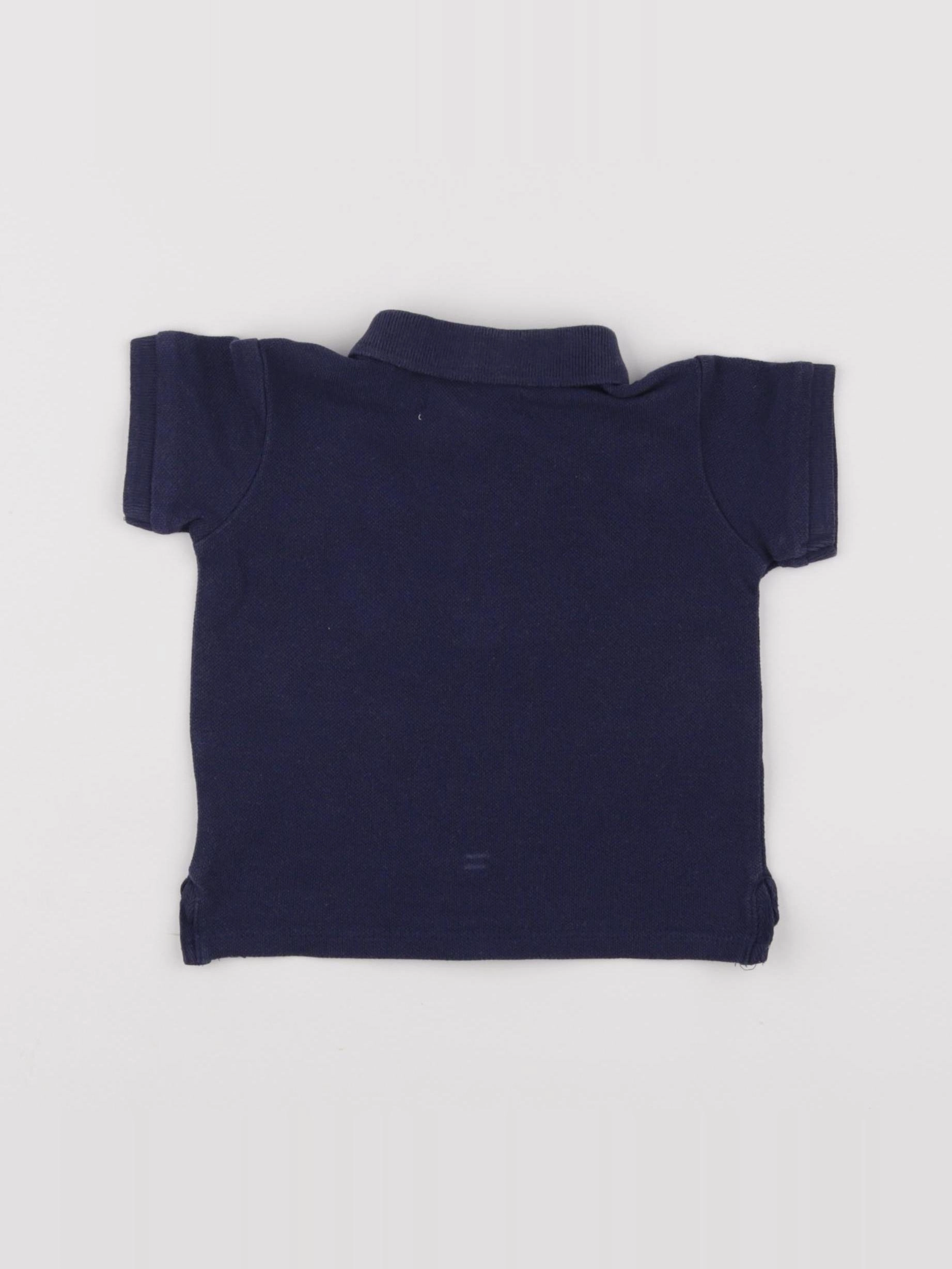 Zara - polo bleu - 9/12 mois
