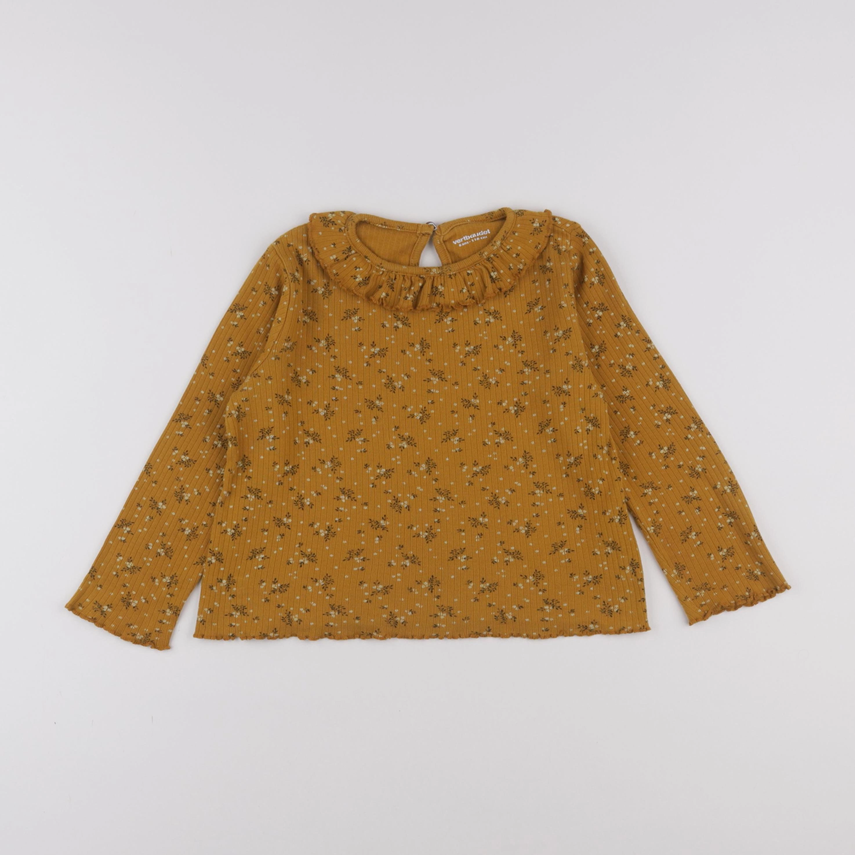 Vertbaudet - tee-shirt jaune - 6 ans