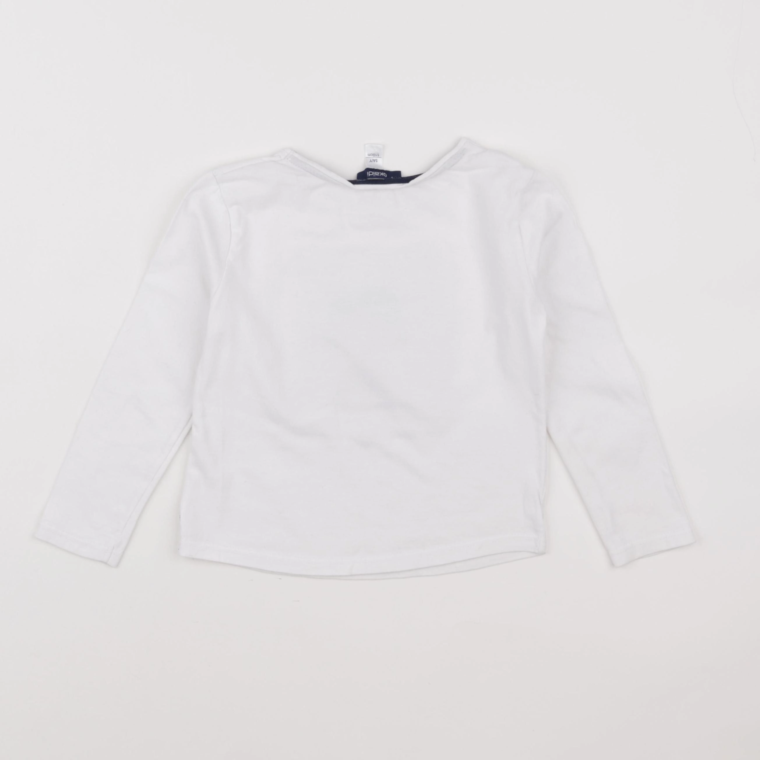 Okaidi - tee-shirt blanc - 5 ans