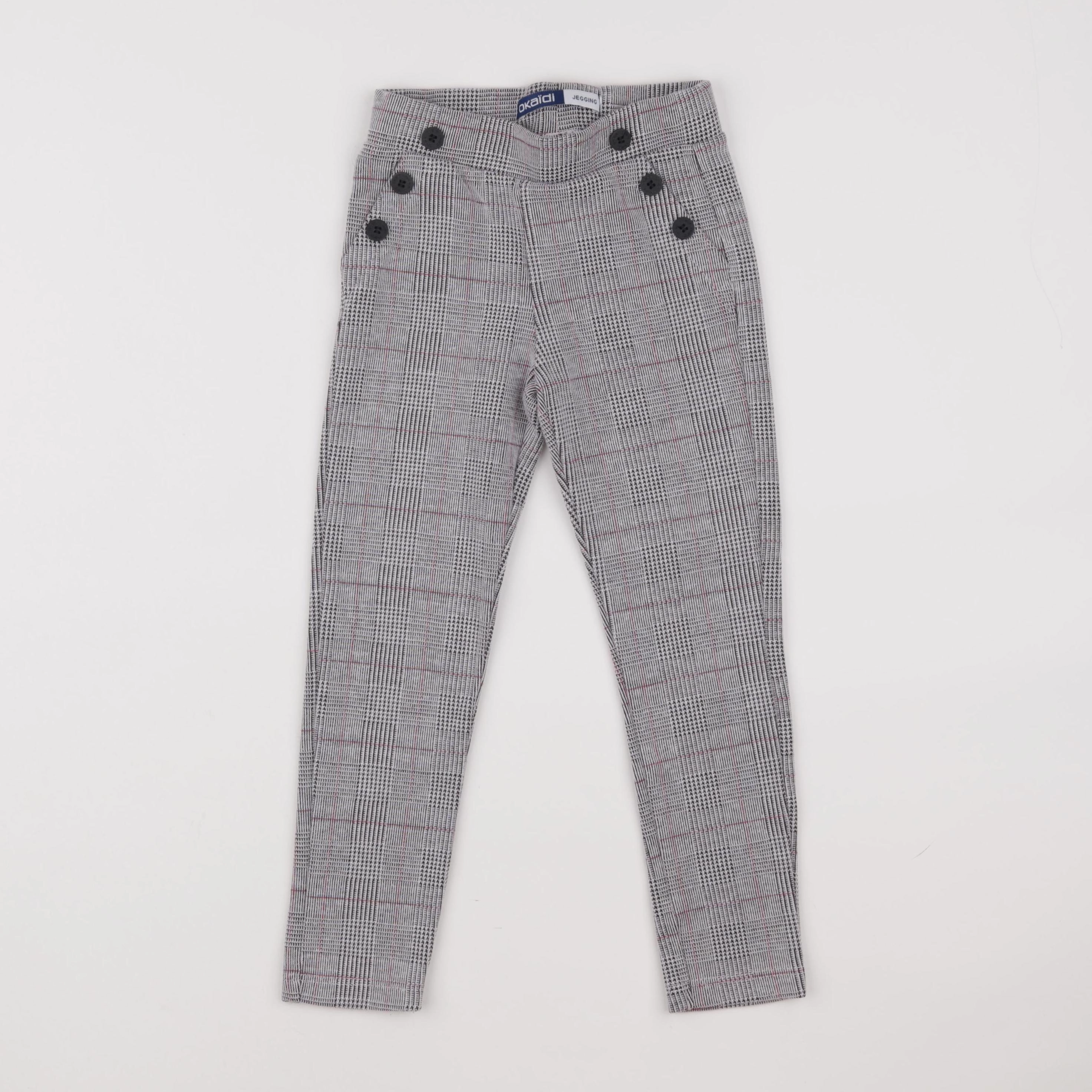 Okaidi - jegging gris - 6 ans