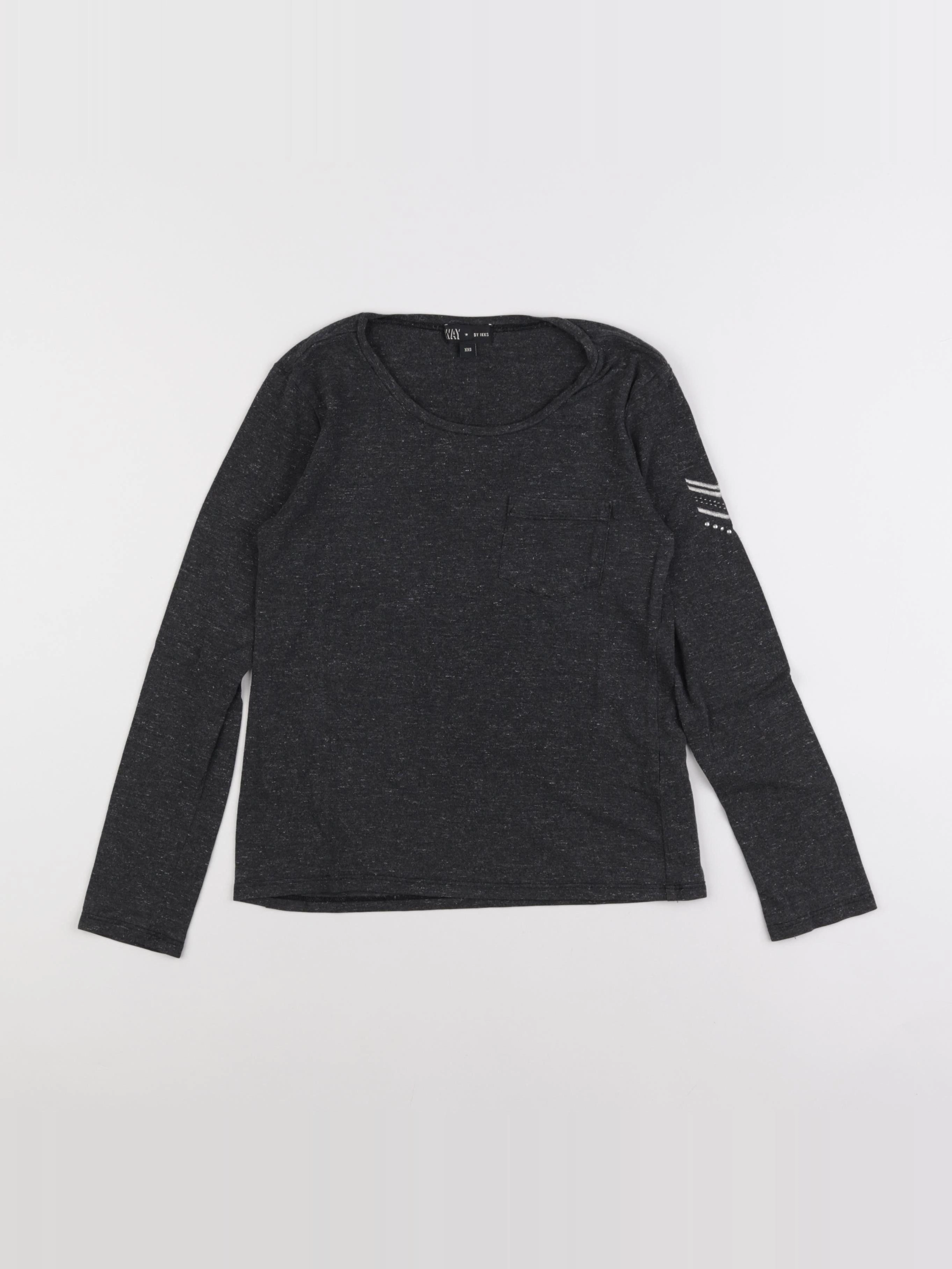 IKKS - tee-shirt gris - 10 ans