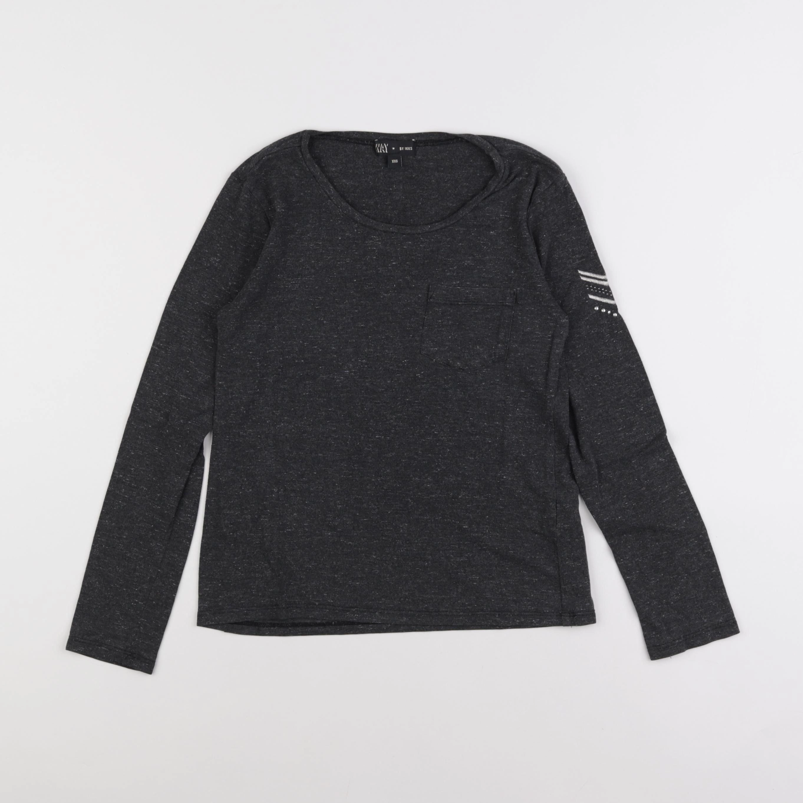 IKKS - tee-shirt gris - 10 ans