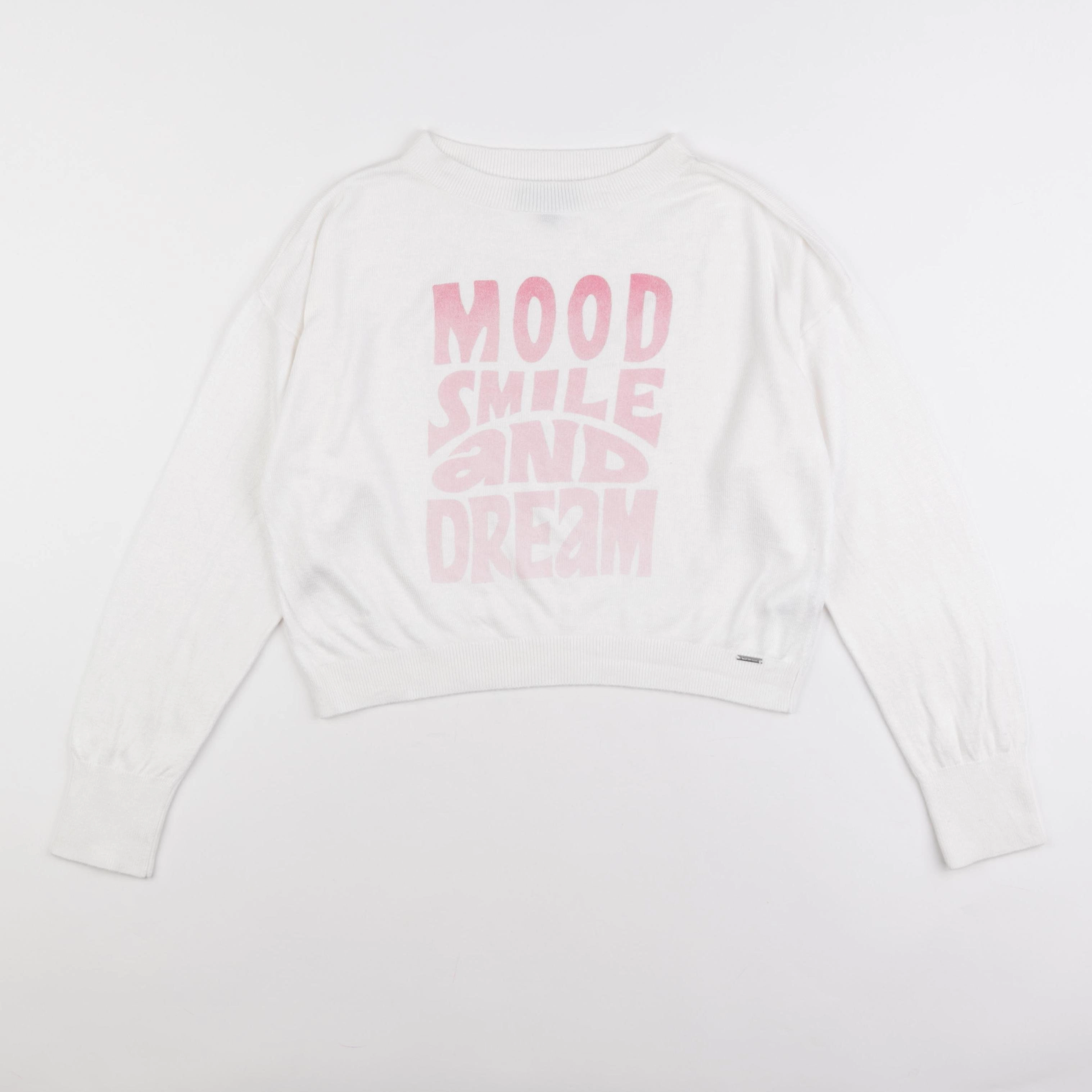 IKKS - pull blanc - 10 ans