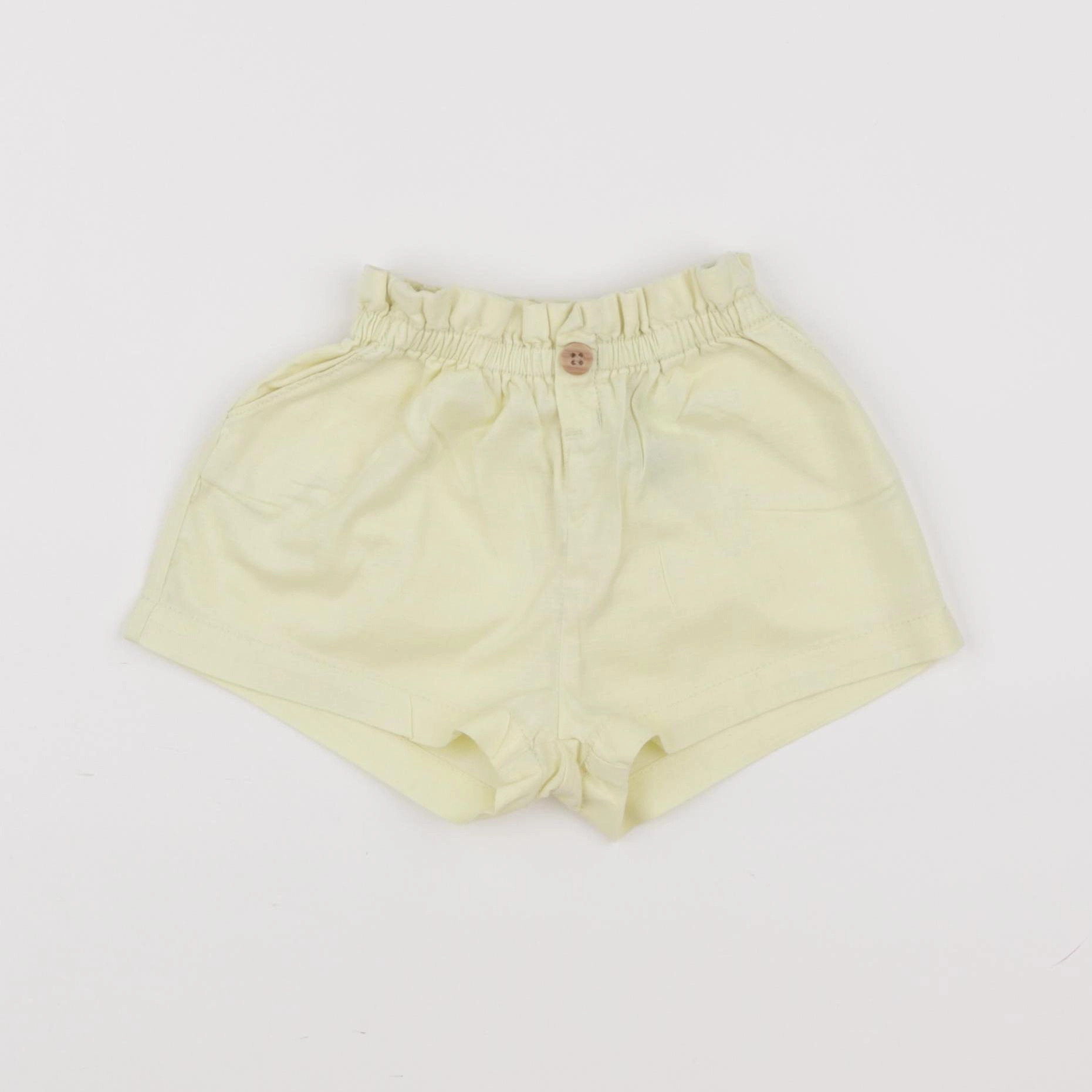 H&M - short jaune - 6/9 mois