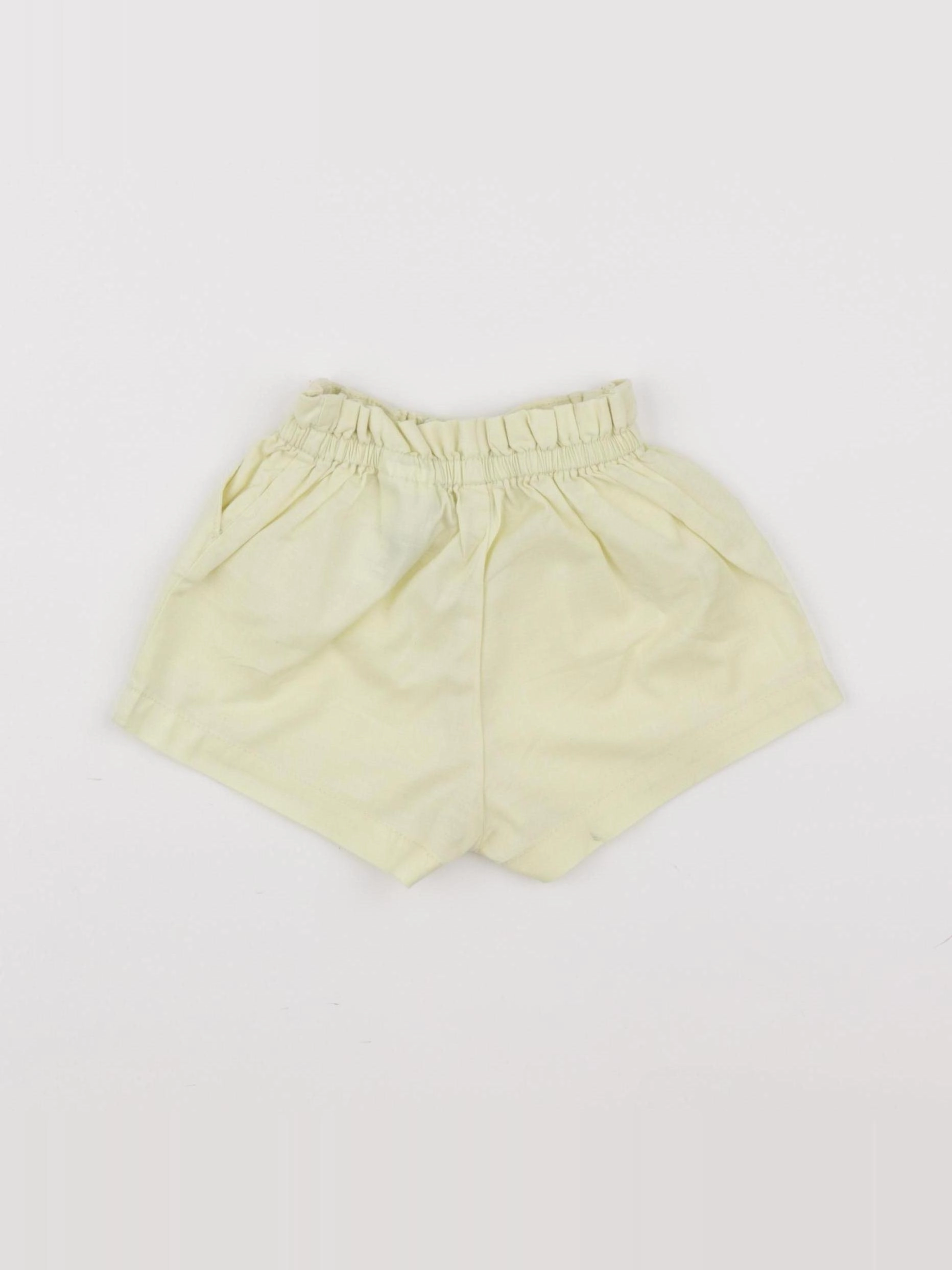 H&M - short jaune - 6/9 mois