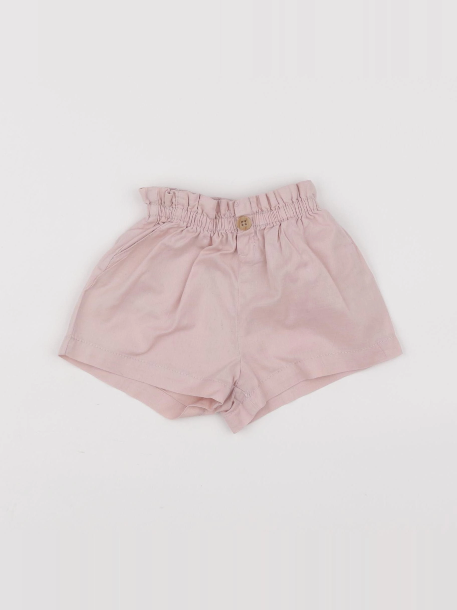 H&M - short rose - 6/9 mois