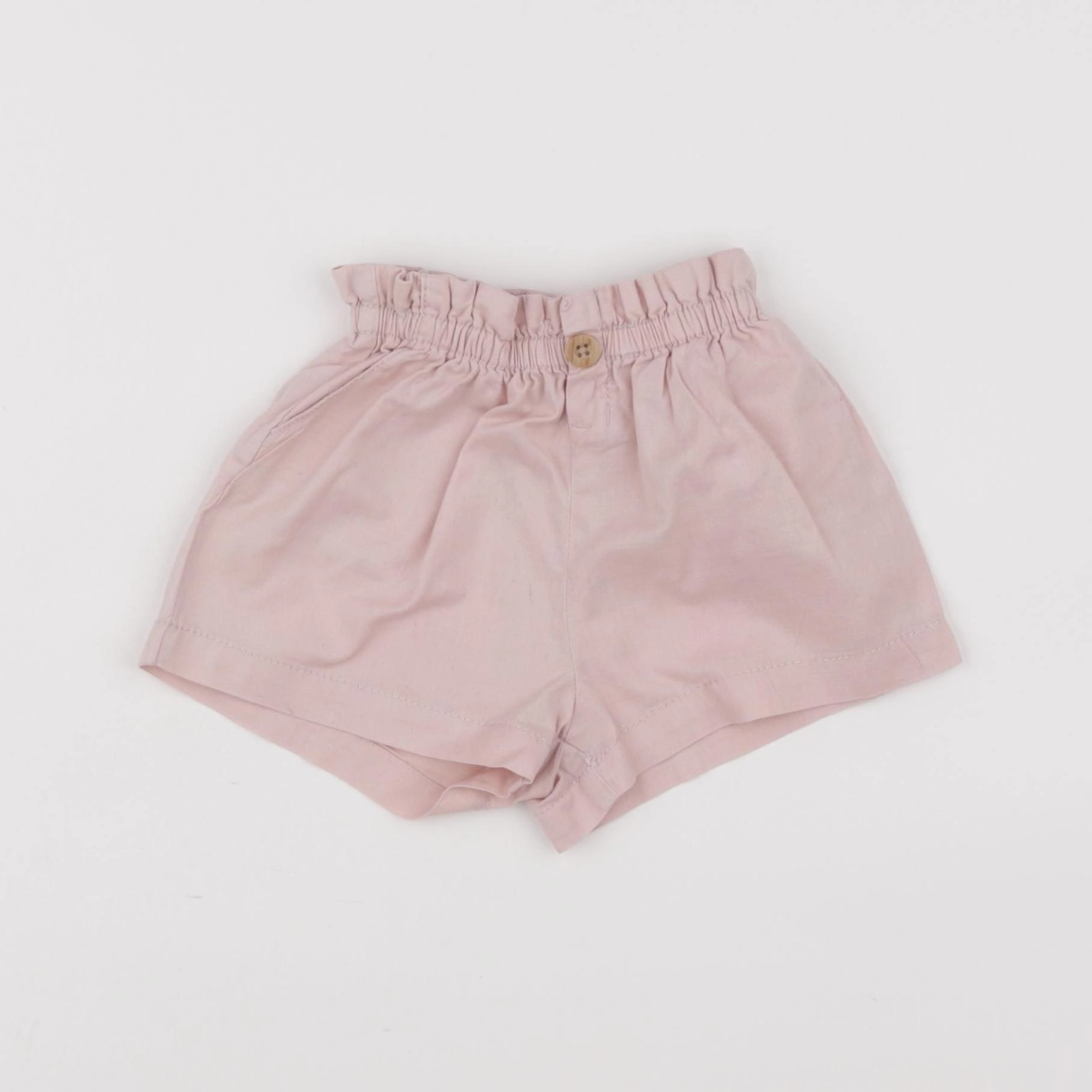 H&M - short rose - 6/9 mois